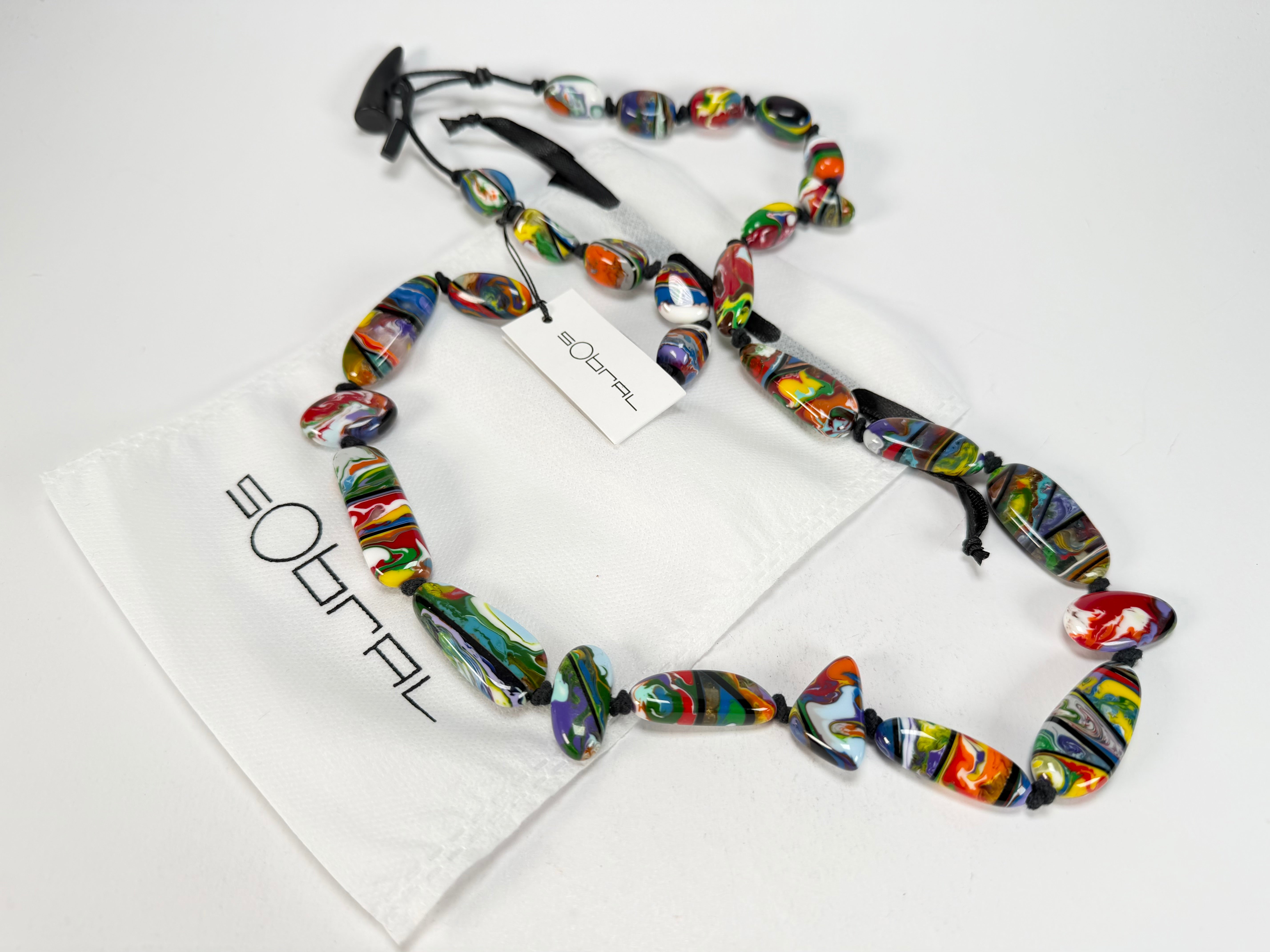 Sobral - Multi-Colour "New Habilis" Pollock Resin Necklace ( 005259 )