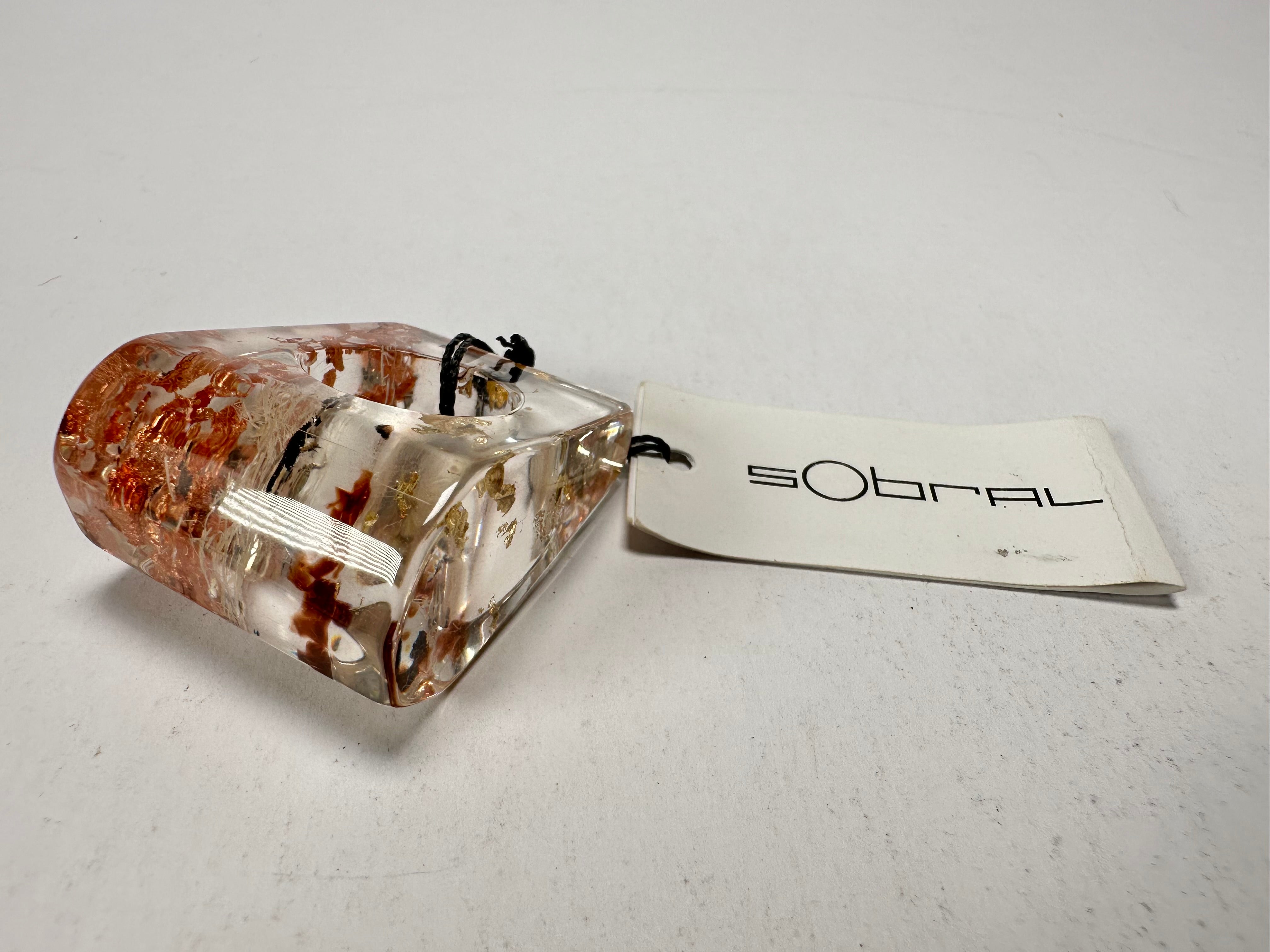 Sobral - Minas Gerais "Araxá" Resin Ring ( 005409 ) - Size UK M / US 6