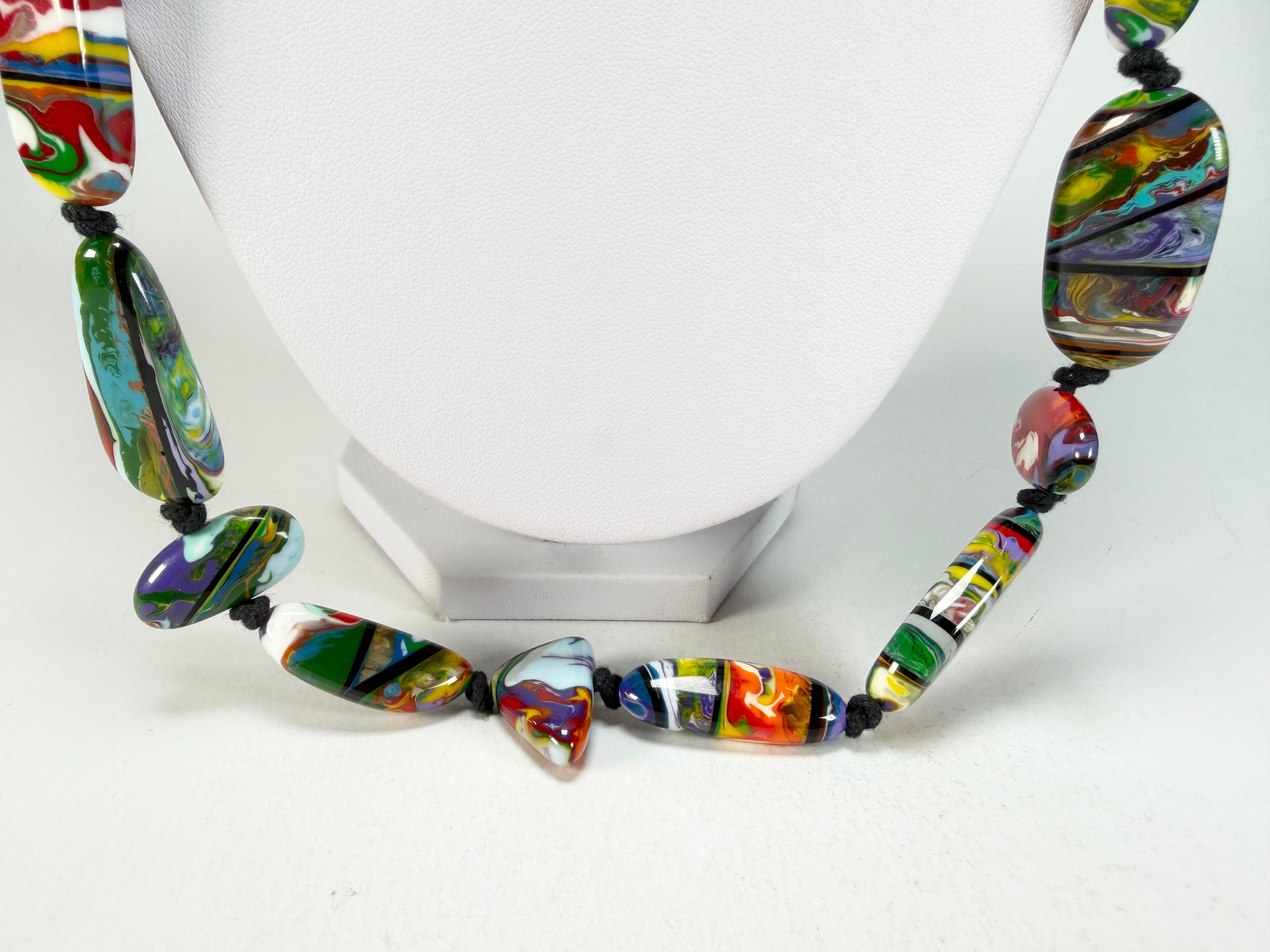 Sobral - Multi-Colour "New Habilis" Pollock Resin Necklace ( 005259 )