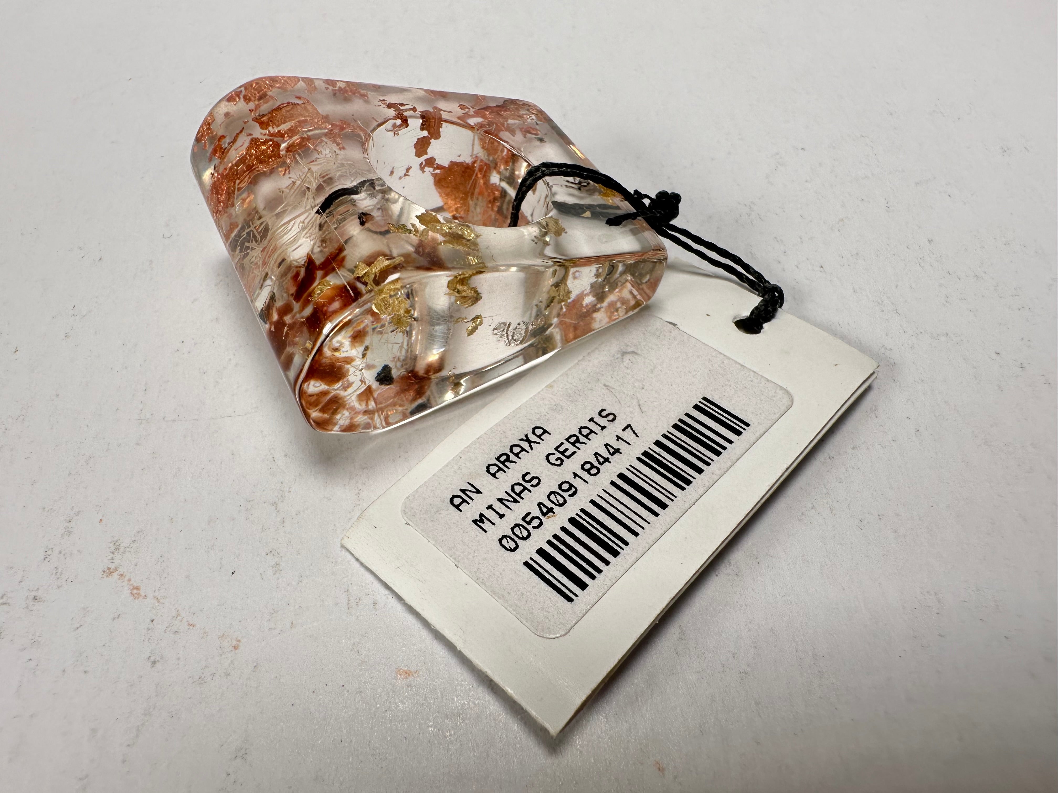 Sobral - Minas Gerais "Araxá" Resin Ring ( 005409 ) - Size UK M / US 6