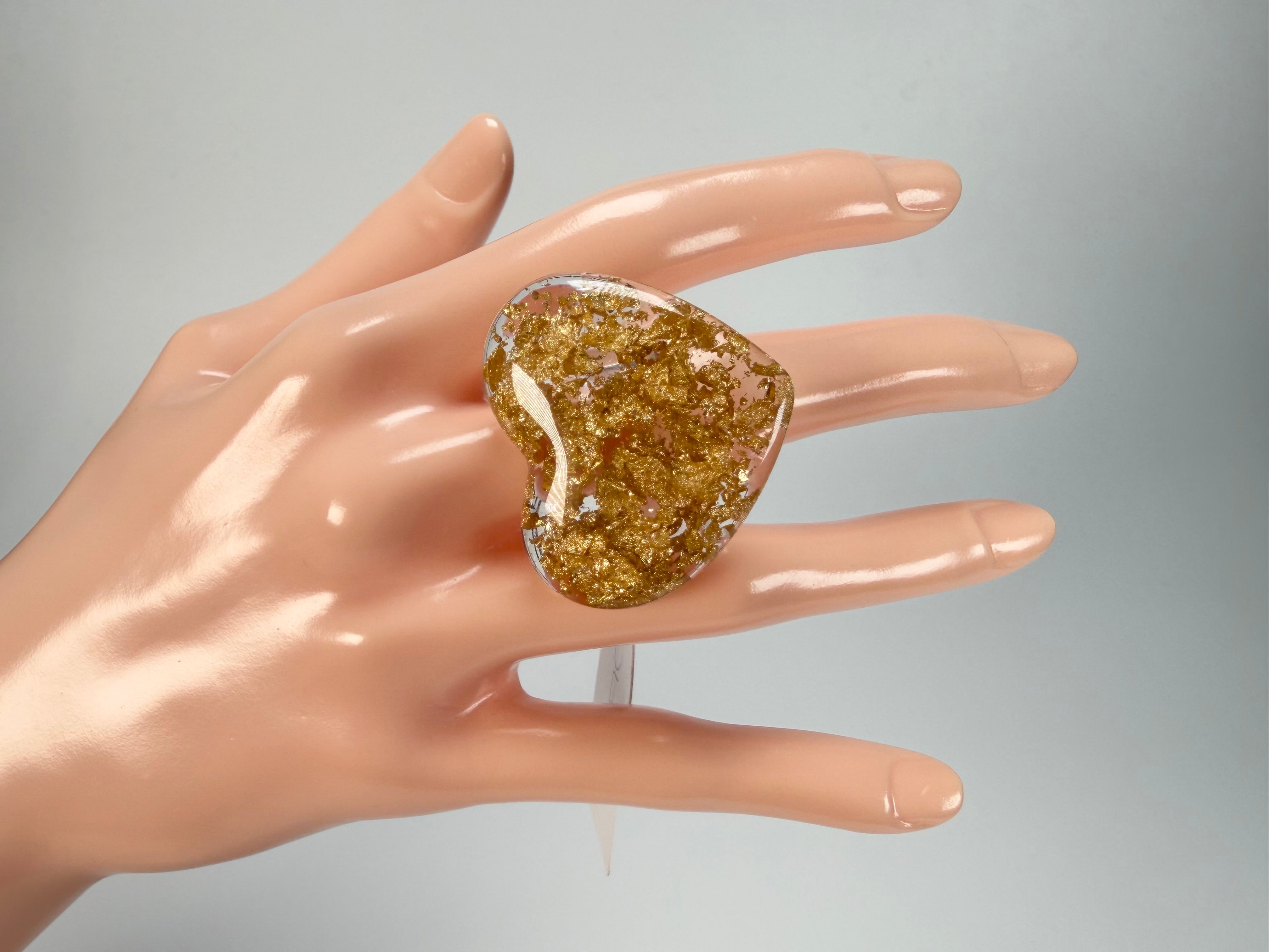 Sobral - Metalique "Mini Ariadne" Resin Ring ( 005543 ) - Size UK V / US 10.5