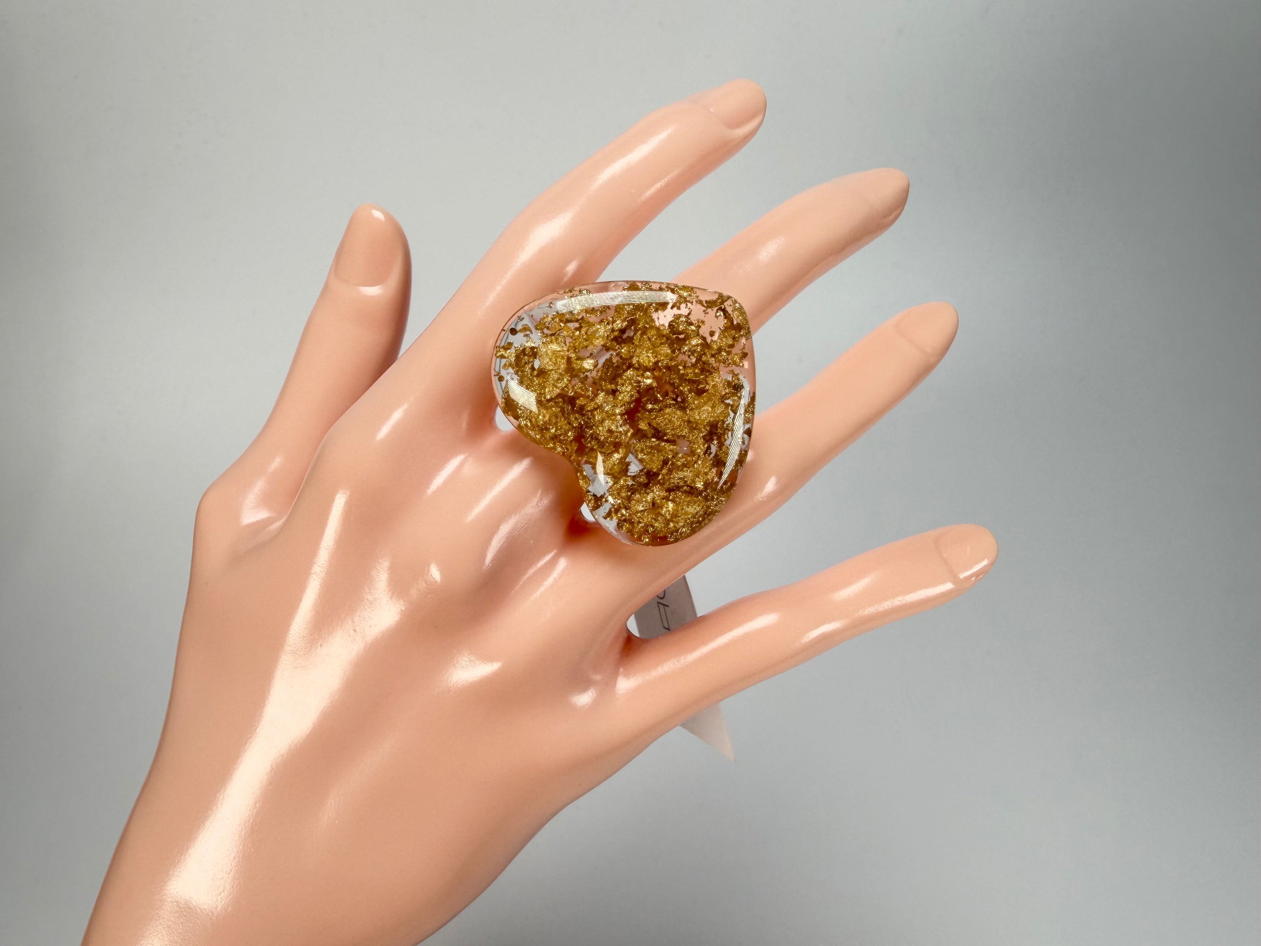 Sobral - Metalique "Mini Ariadne" Resin Ring ( 005543 ) - Size UK V / US 10.5