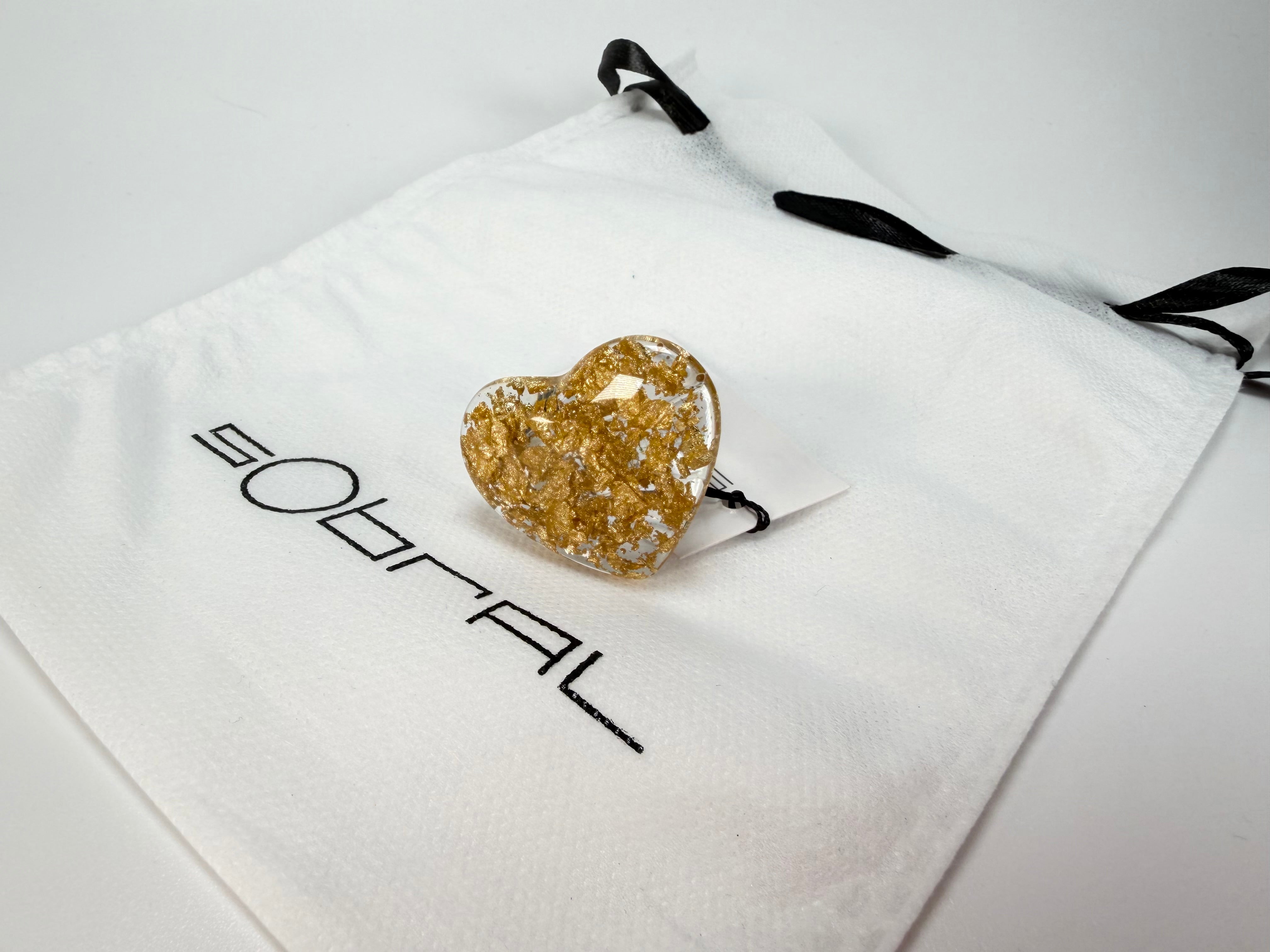 Sobral - Metalique "Mini Ariadne" Resin Ring ( 005543 ) - Size UK V / US 10.5