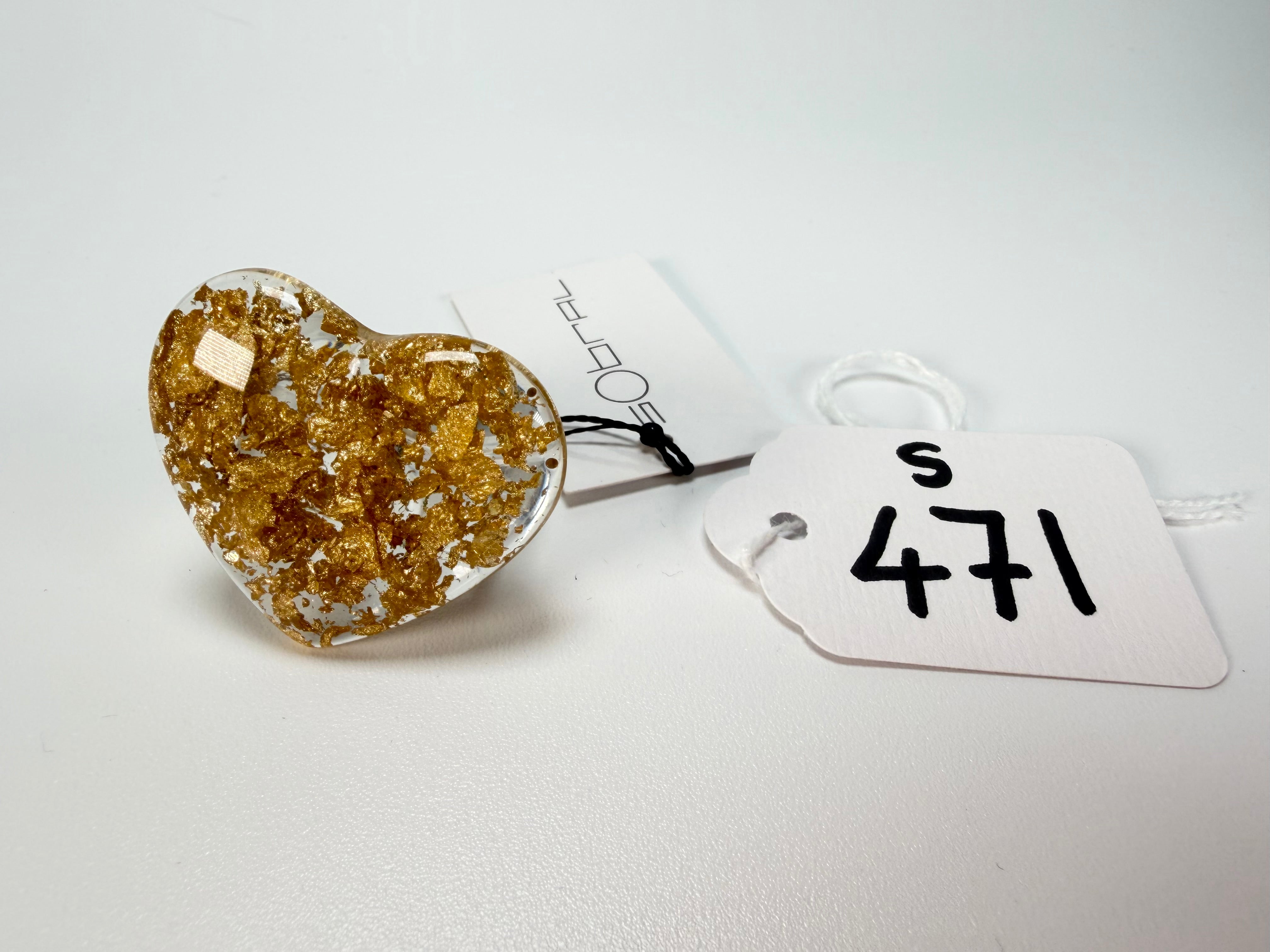 Sobral - Metalique "Mini Ariadne" Resin Ring ( 005543 ) - Size UK V / US 10.5