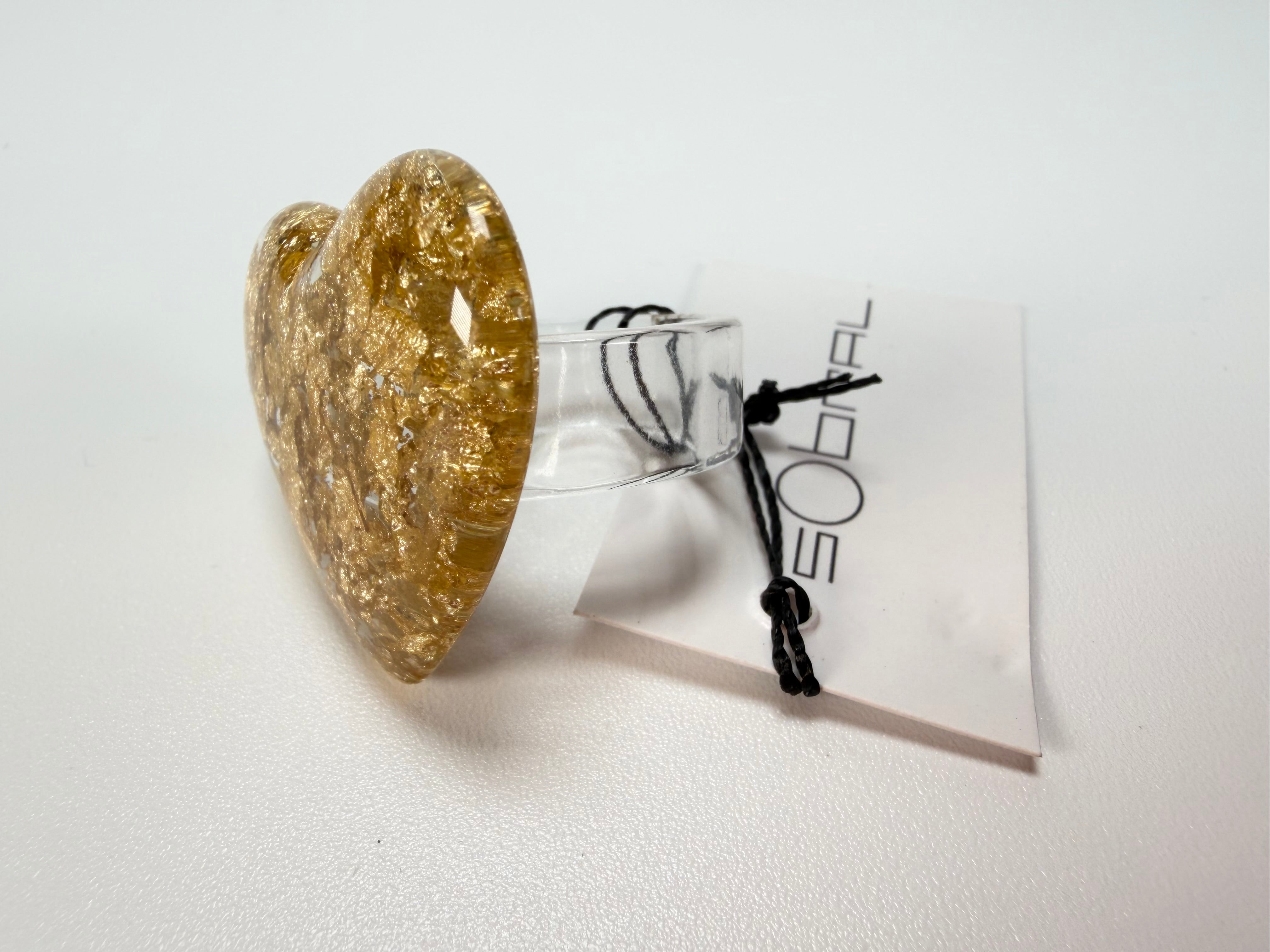 Sobral - Metalique "Mini Ariadne" Resin Ring ( 005543 ) - Size UK V / US 10.5