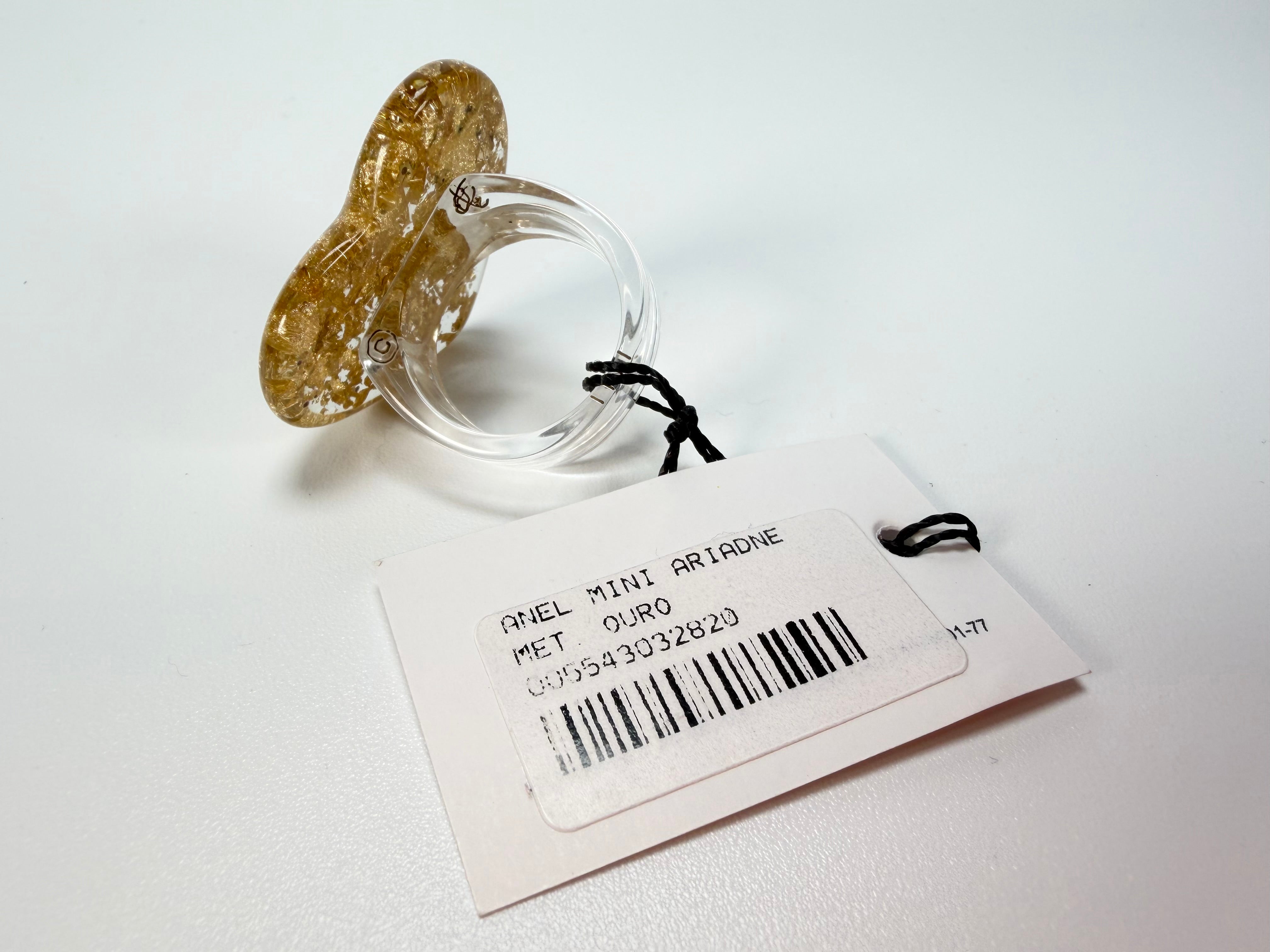 Sobral - Metalique "Mini Ariadne" Resin Ring ( 005543 ) - Size UK V / US 10.5