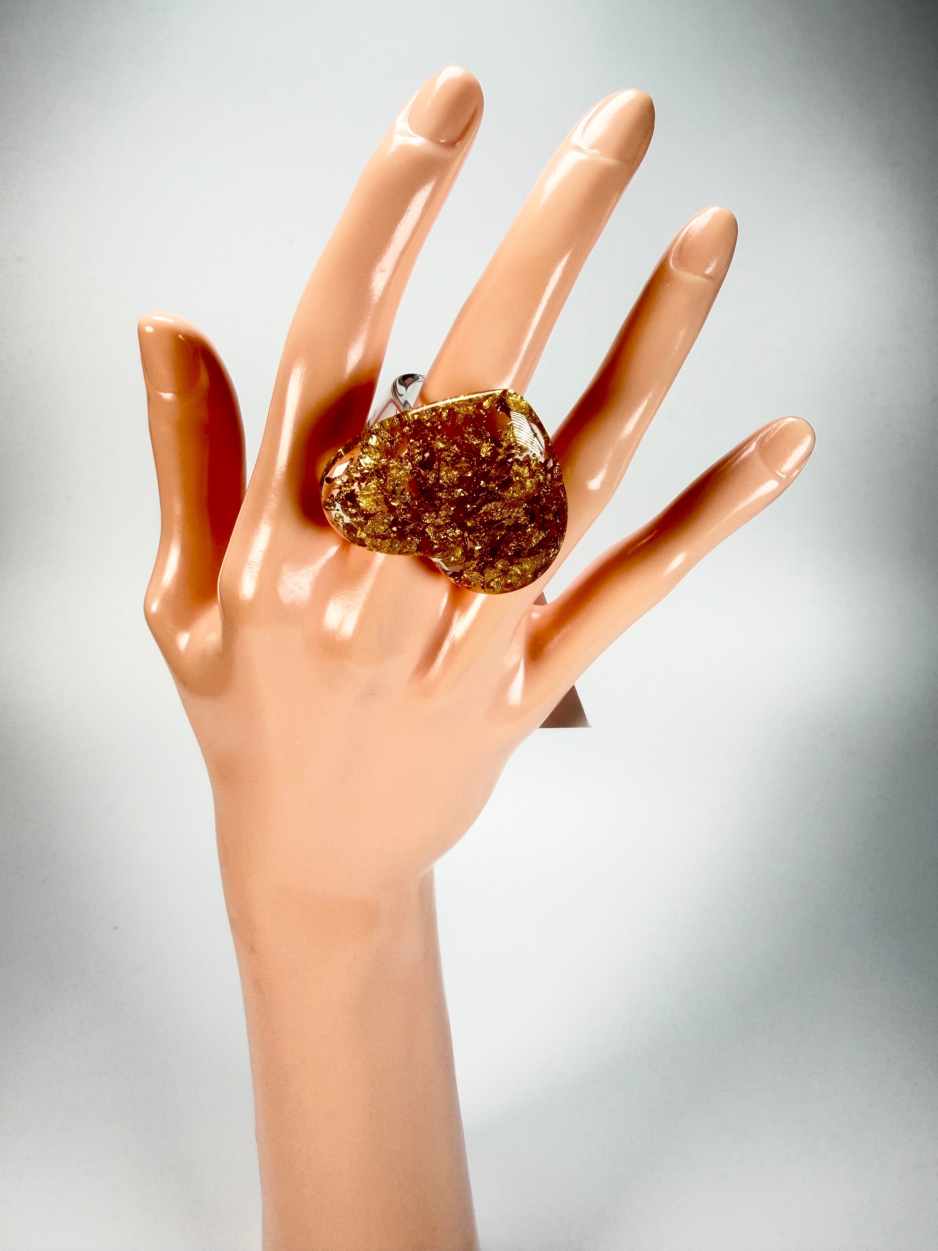 Sobral - Metalique "Mini Ariadne" Resin Ring ( 005543 ) - Size UK V / US 10.5