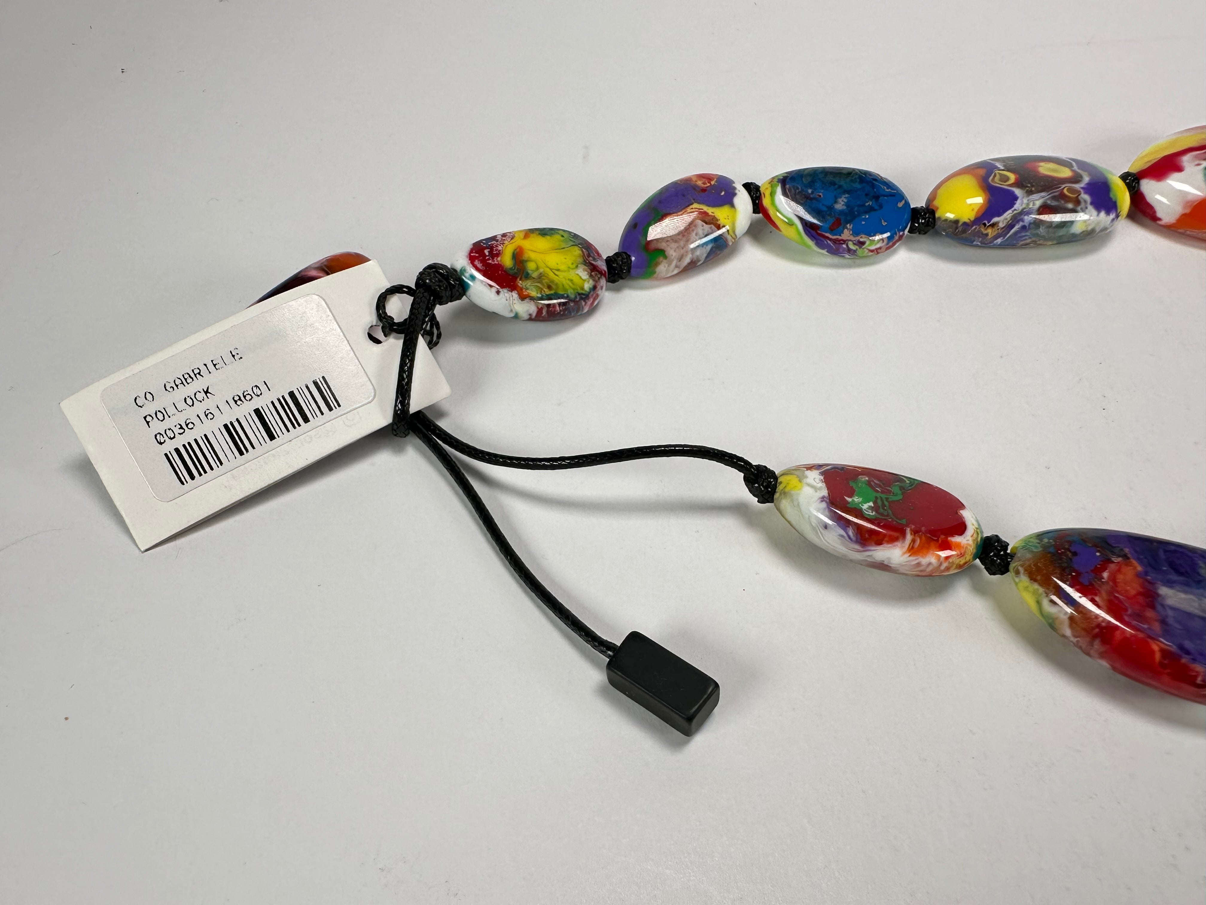 Sobral - Multi-Colour "Gabriele" Pollock Resin Necklace ( 003616 )