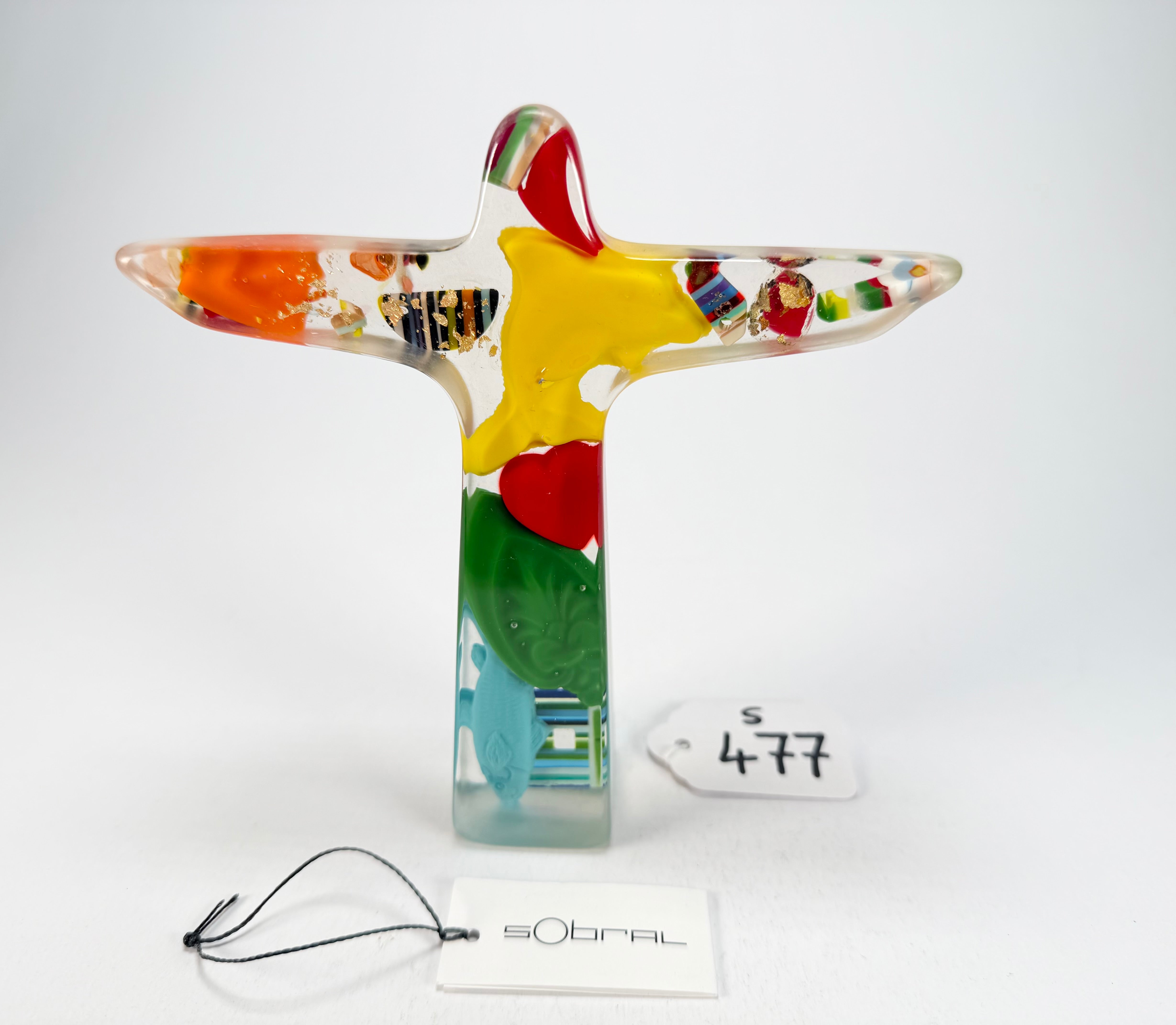 Sobral - Landmark "Cristo" Past Present Medium 14cm Statue Ornament ( 000000 )