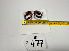 Sobral - Multi-Colour "Cherokee" Pollock Resin Earrings ( 004867 )