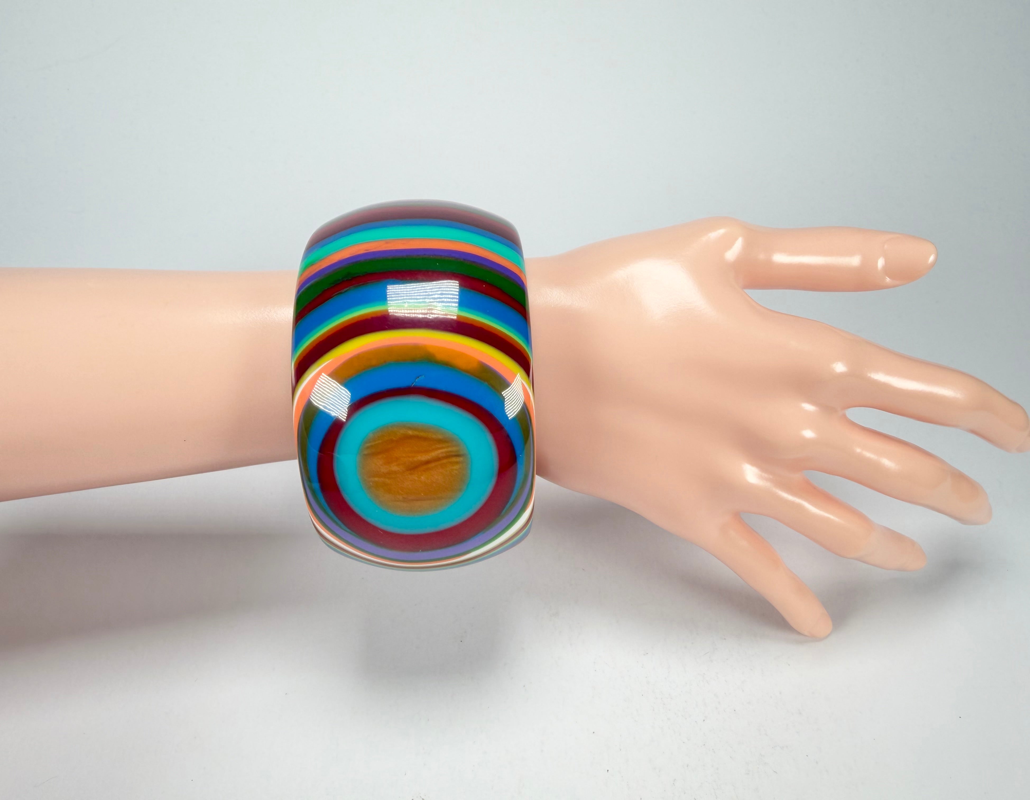 Sobral - Pop Art "PB 50" Solid Resin Bangle ( 000932 )