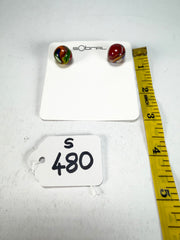 Sobral - Planets "Orbitalis" Pollock Resin Earrings ( 005456 )