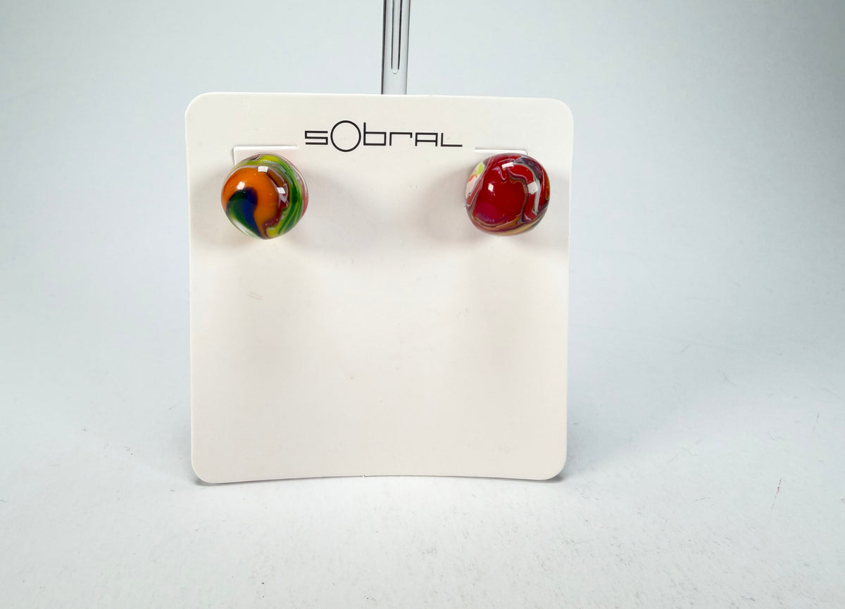 Sobral - Planets "Orbitalis" Pollock Resin Earrings ( 005456 )