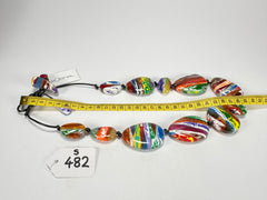 Sobral - Multi-Colour "Onda Lisi" Resin Necklace ( 004578 )