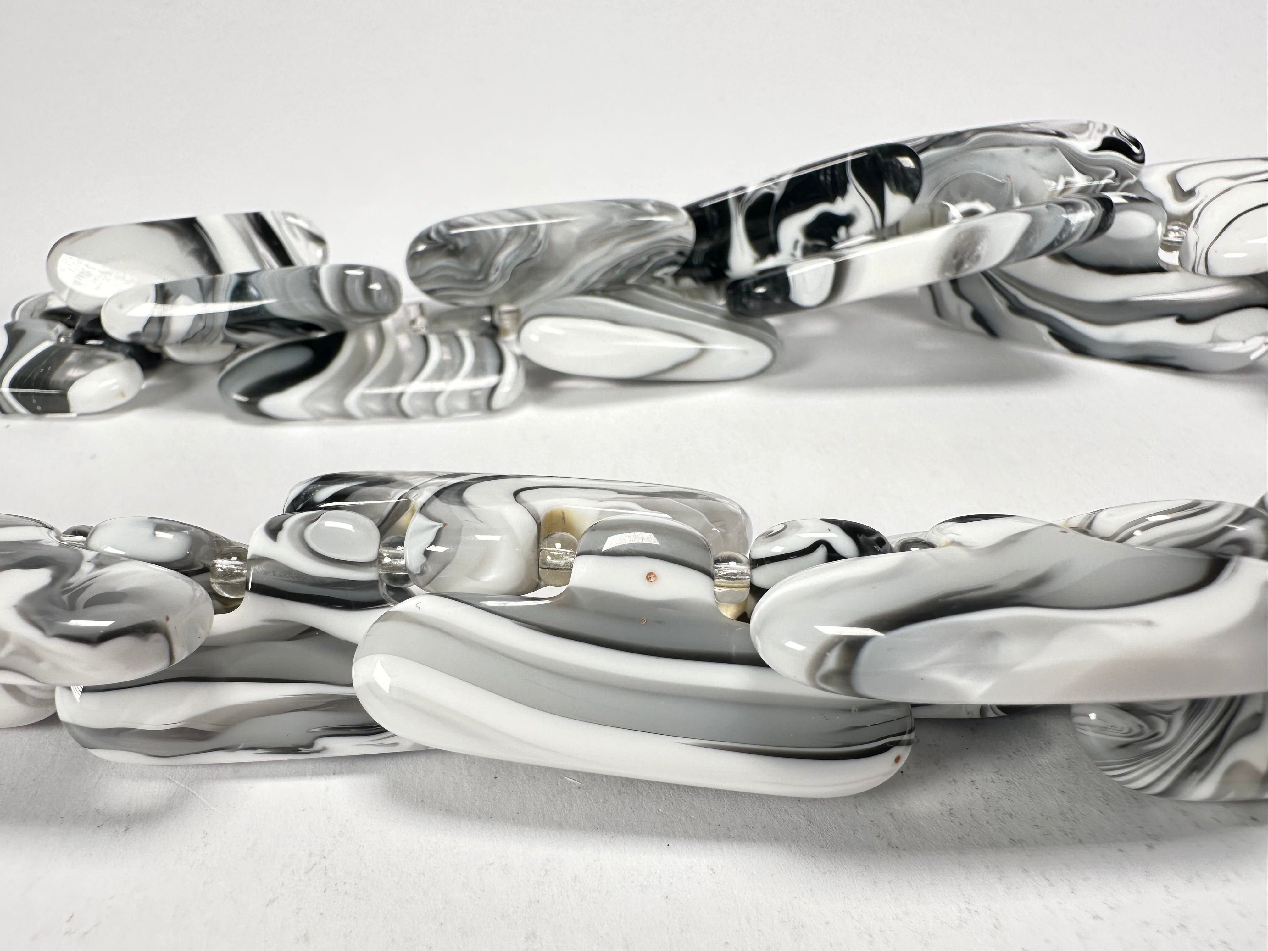 Sobral - Onda Gelo "Clark" Resin Necklace ( 005445 )
