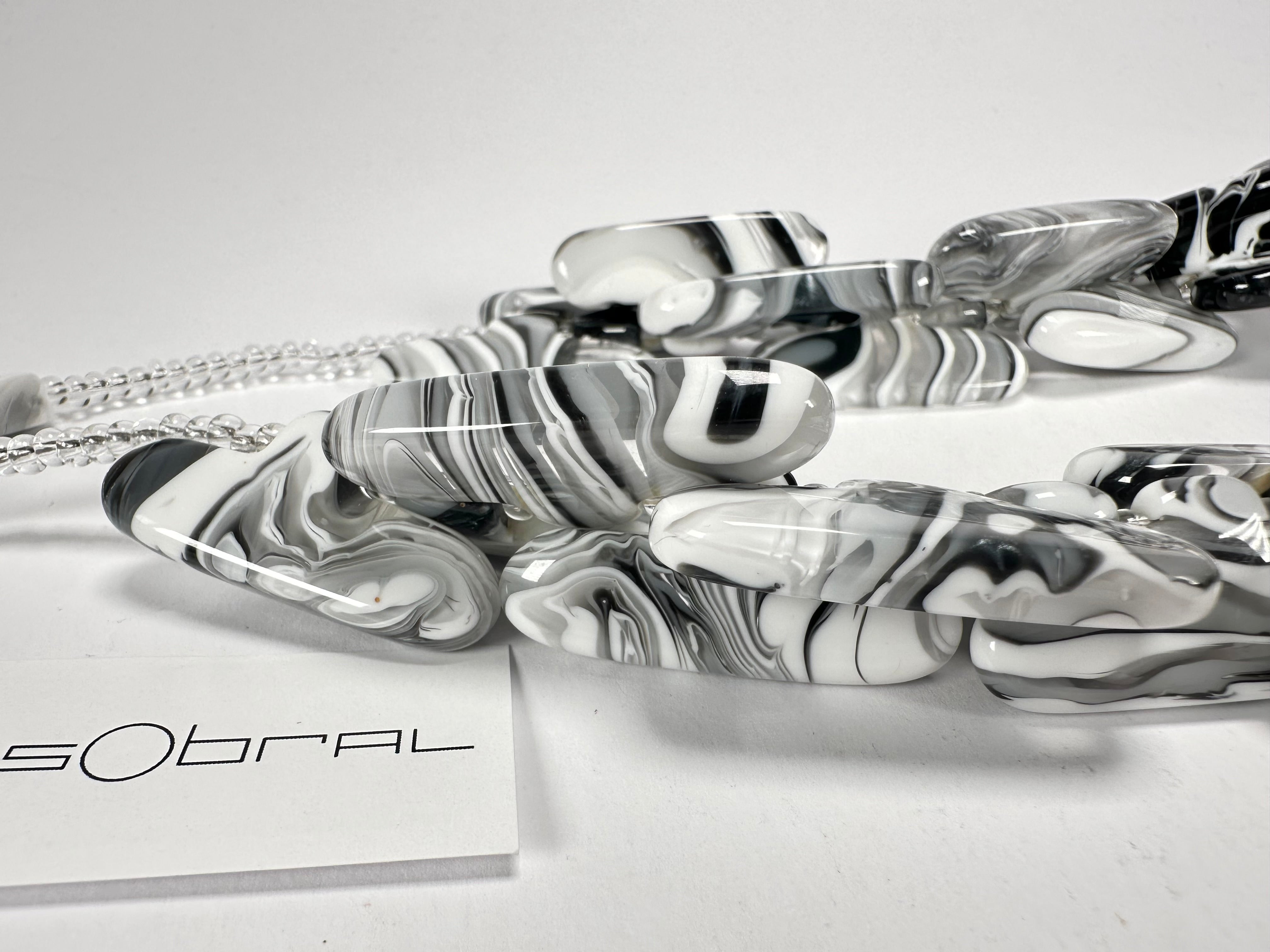 Sobral - Onda Gelo "Clark" Resin Necklace ( 005445 )