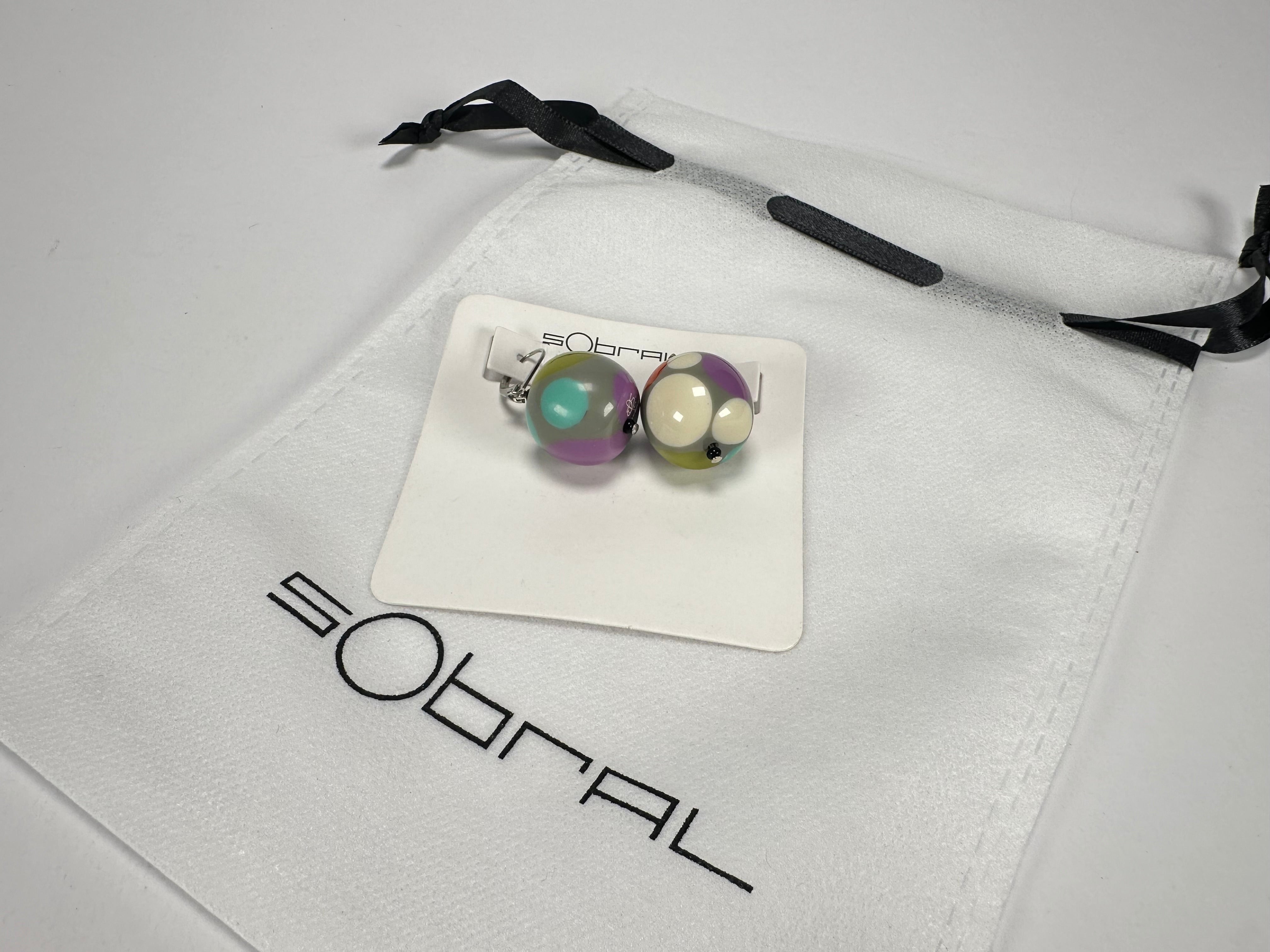 Sobral - Pop Art "Liquorice Balls" Resin Earrings ( 000000 )