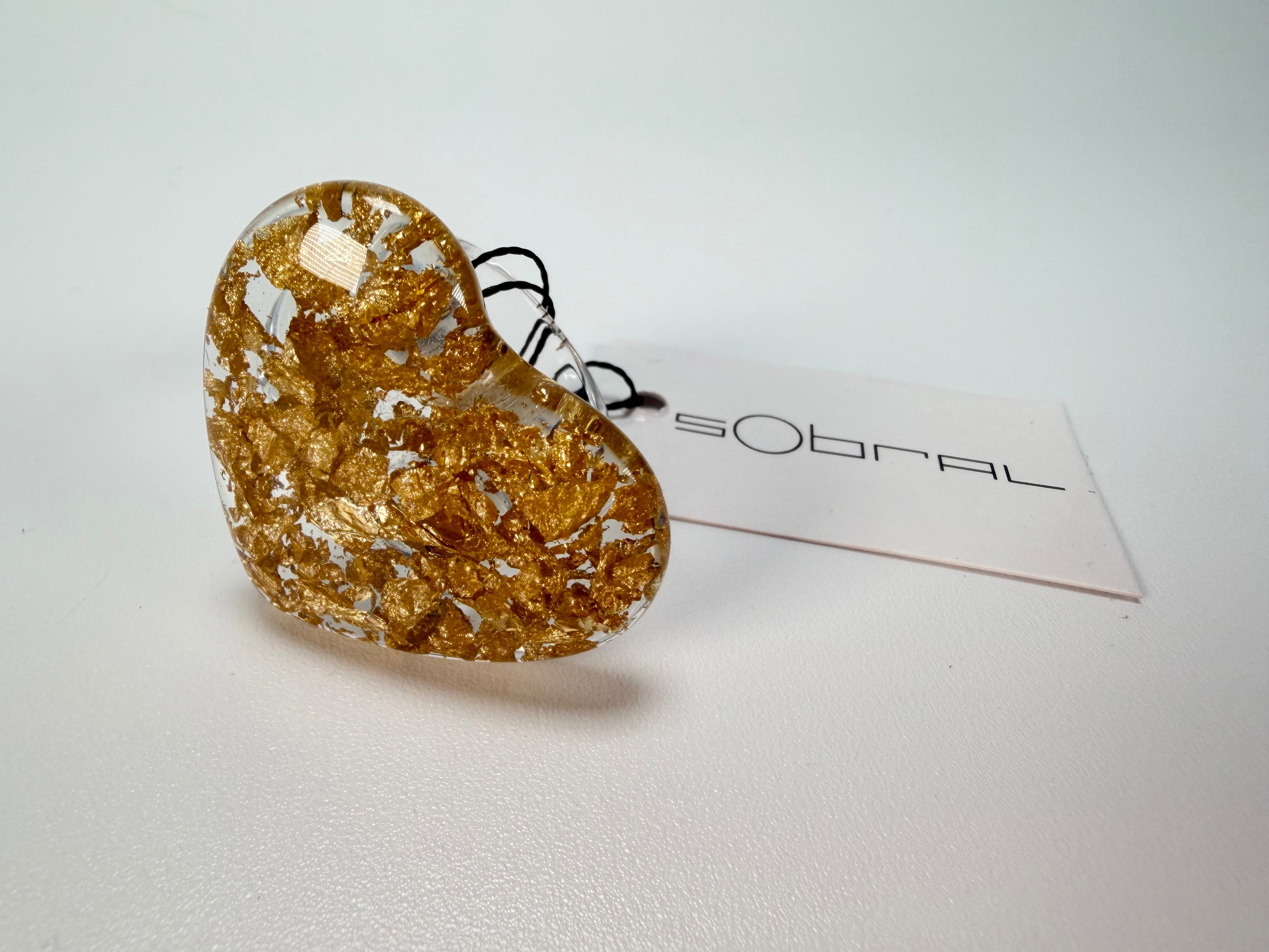 Sobral - Metalique "Mini Ariadne" Resin Ring ( 005543 ) - Size UK X / US 11.5