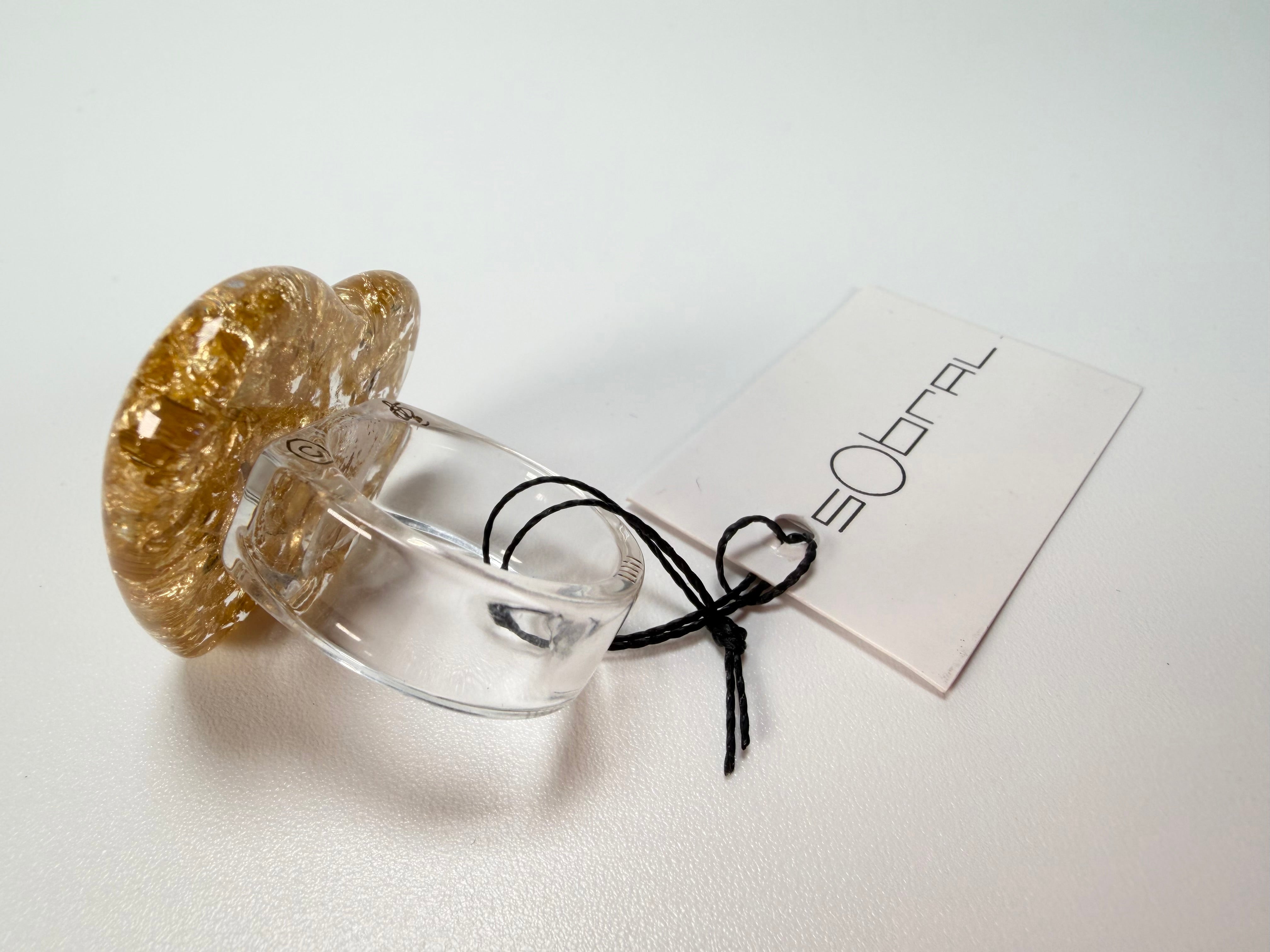 Sobral - Metalique "Mini Ariadne" Resin Ring ( 005543 ) - Size UK X / US 11.5