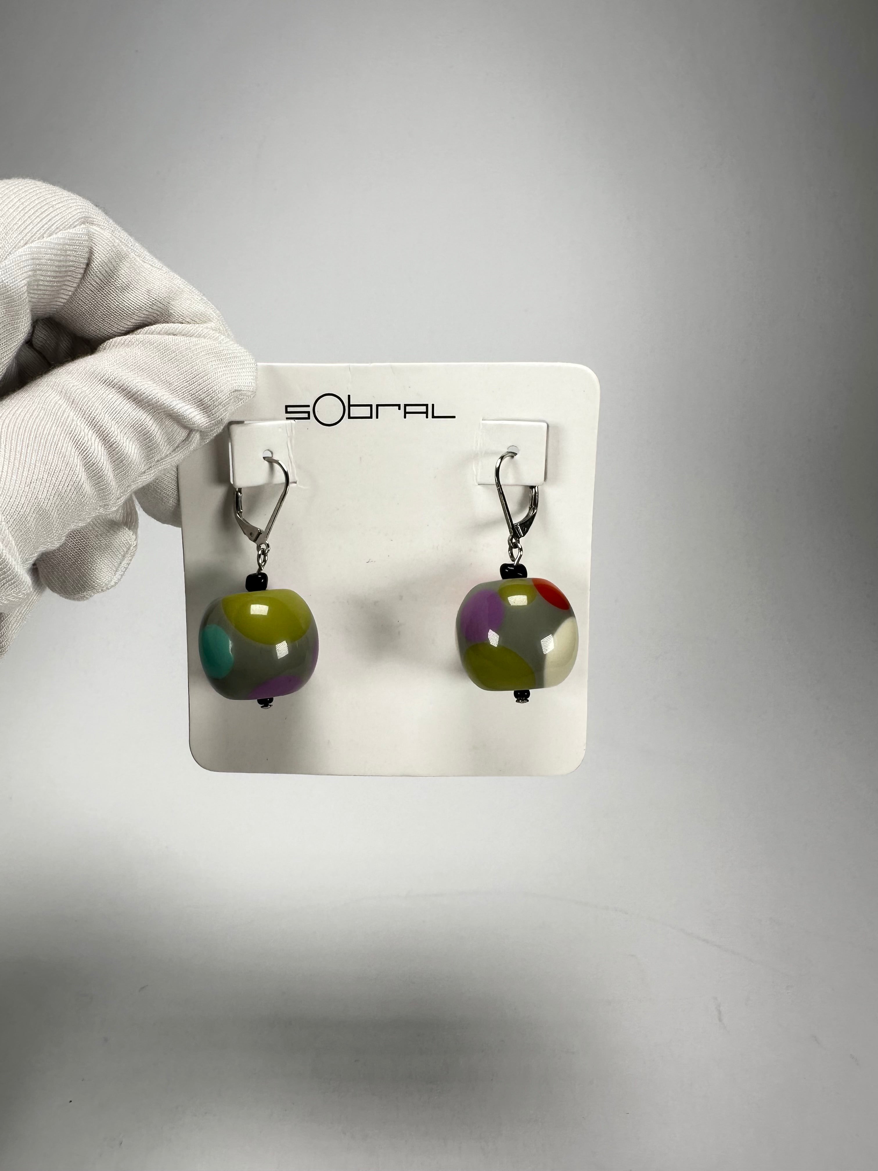 Sobral - Pop Art "Liquorice Balls" Resin Earrings ( 000000 )