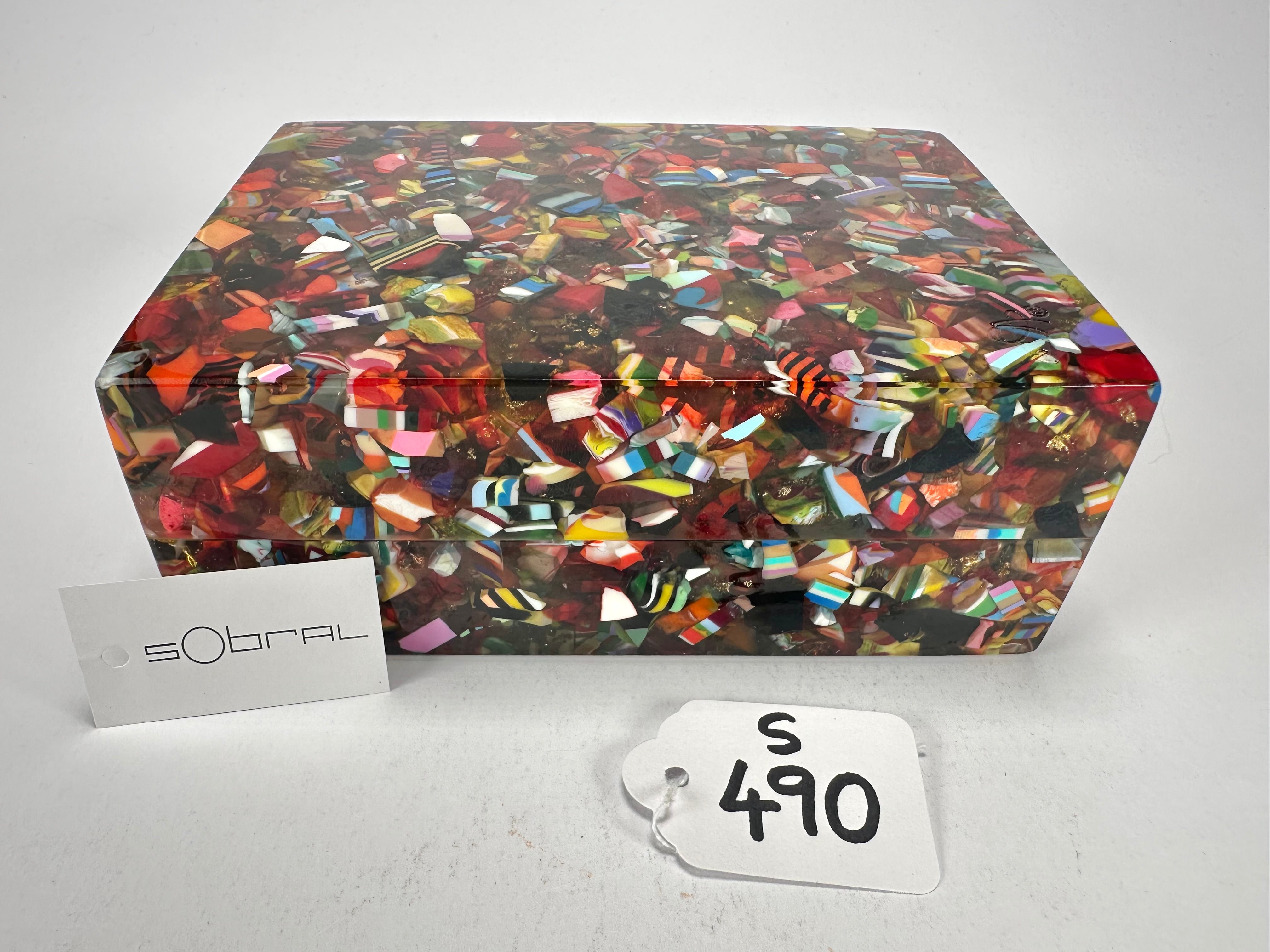 Sobral - Past Present "Encapsulada" Encapsulated Pieces Resin Jewellery Box ( 000303 )