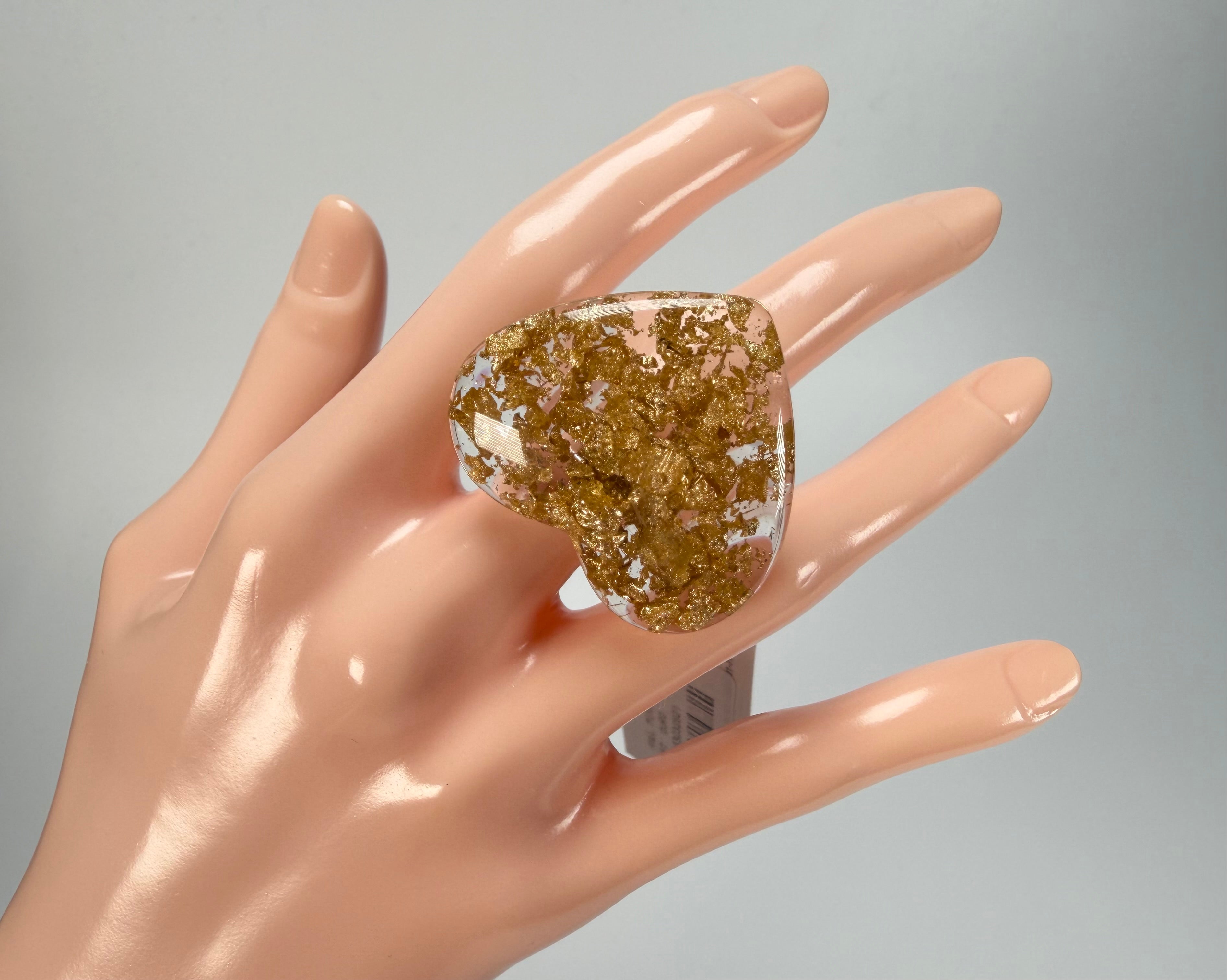 Sobral - Metalique "Mini Ariadne" Resin Ring ( 005543 ) - Size UK W / US 11