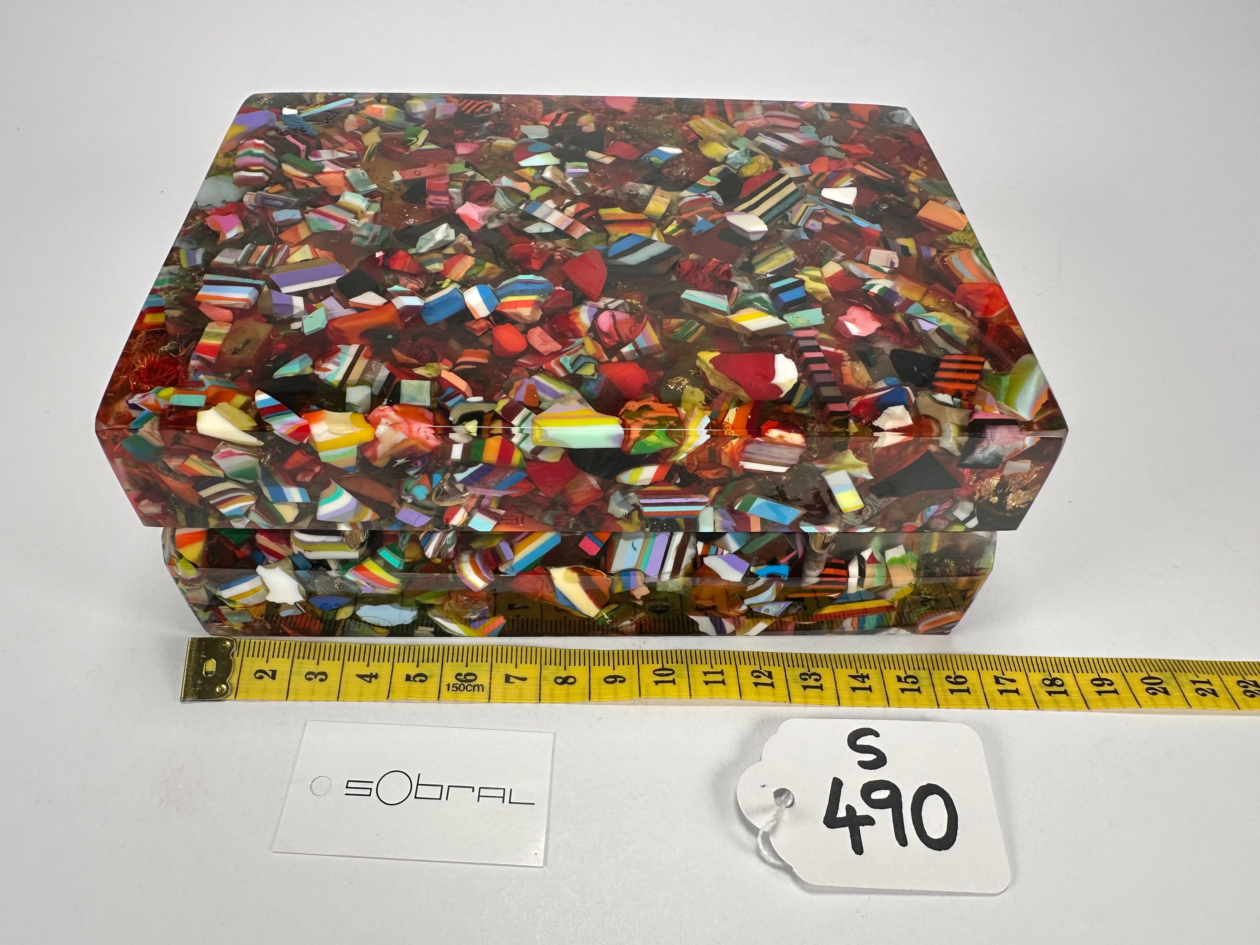 Sobral - Past Present "Encapsulada" Encapsulated Pieces Resin Jewellery Box ( 000303 )