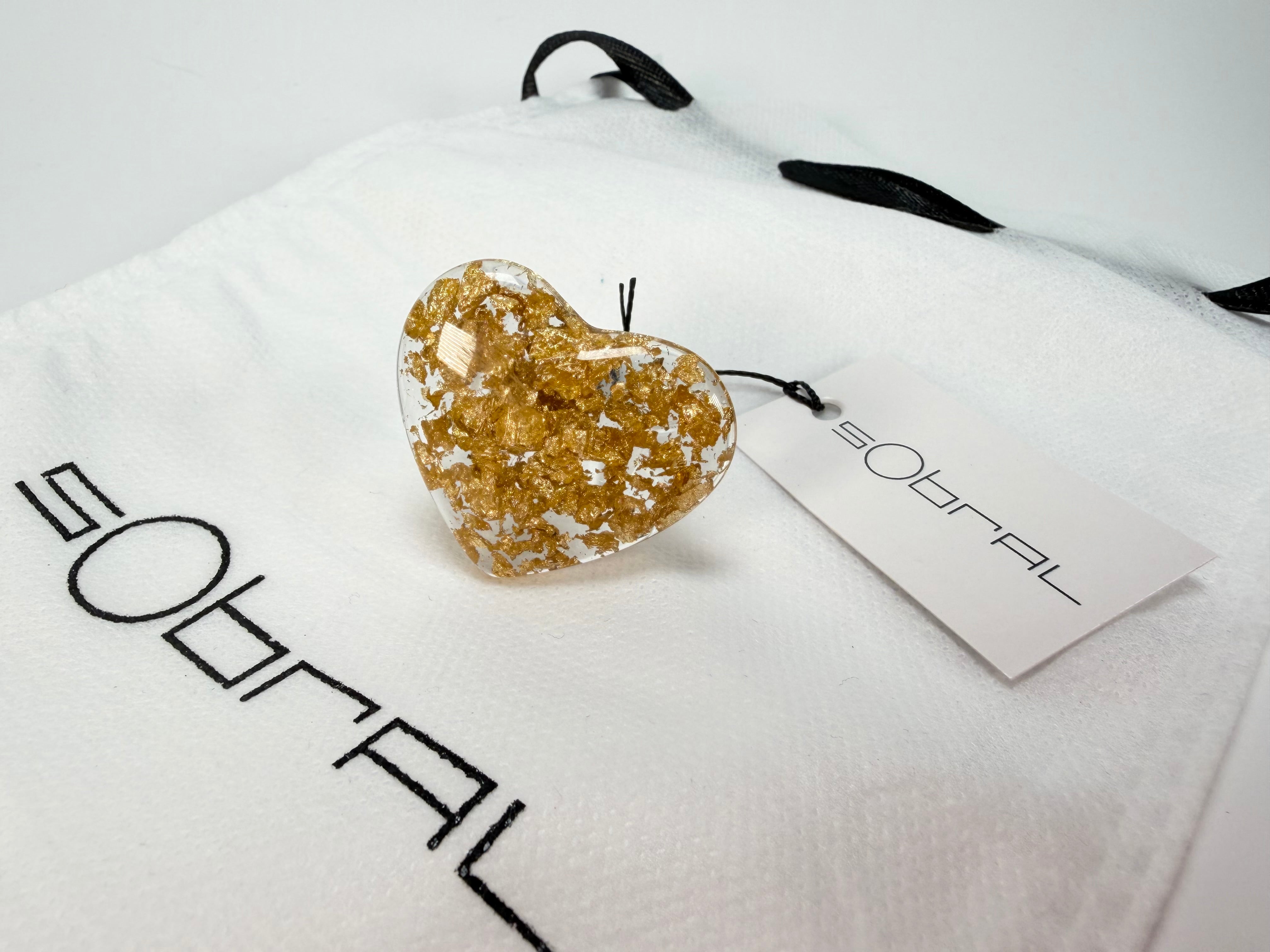 Sobral - Metalique "Mini Ariadne" Resin Ring ( 005543 ) - Size UK W / US 11