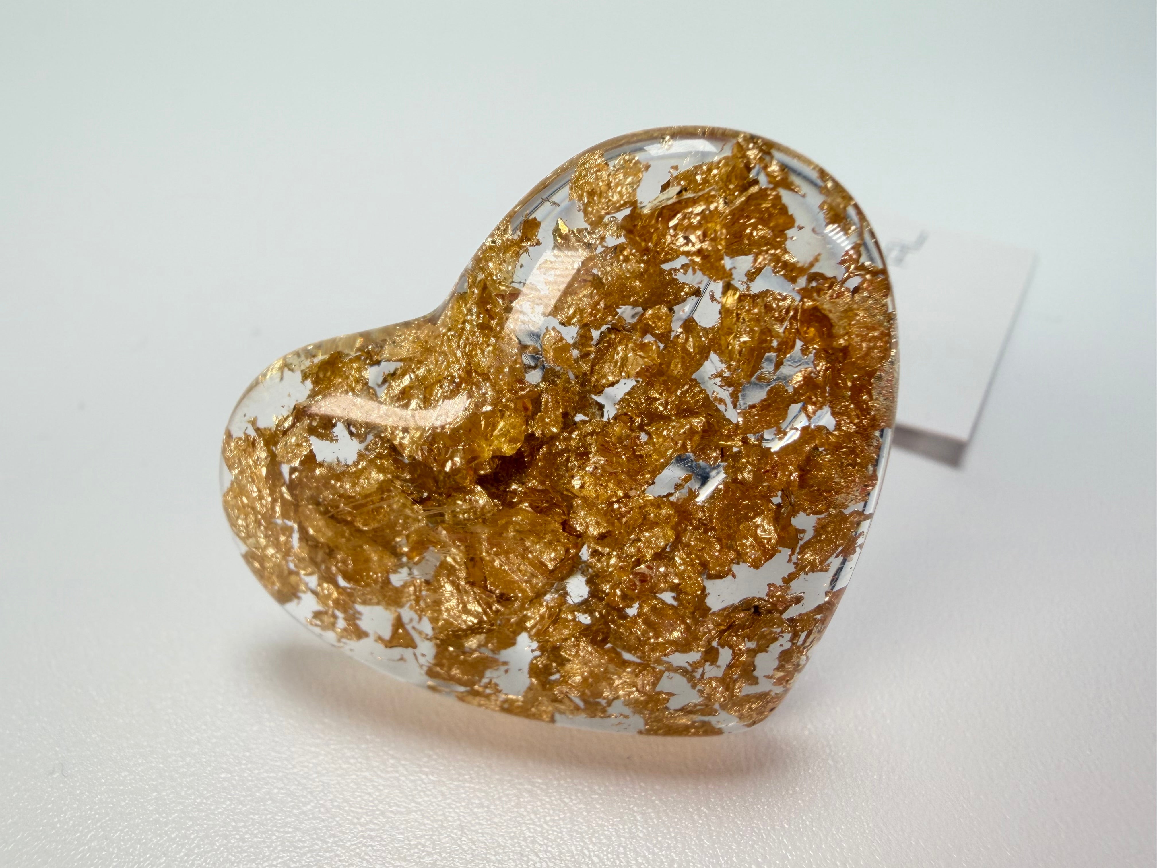 Sobral - Metalique "Mini Ariadne" Resin Ring ( 005543 ) - Size UK W / US 11