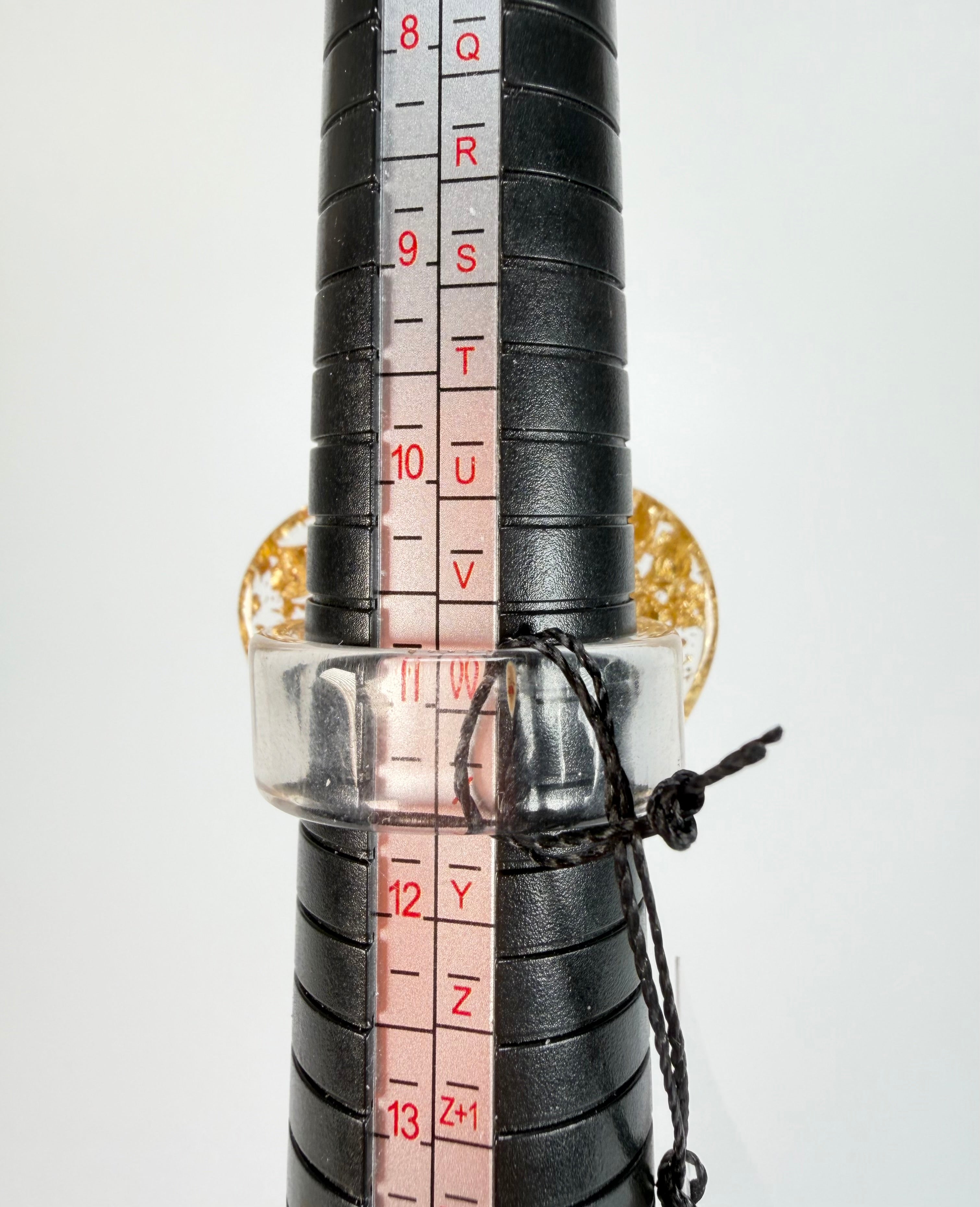 Sobral - Metalique "Mini Ariadne" Resin Ring ( 005543 ) - Size UK W / US 11