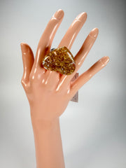 Sobral - Metalique "Mini Ariadne" Resin Ring ( 005543 ) - Size UK W / US 11