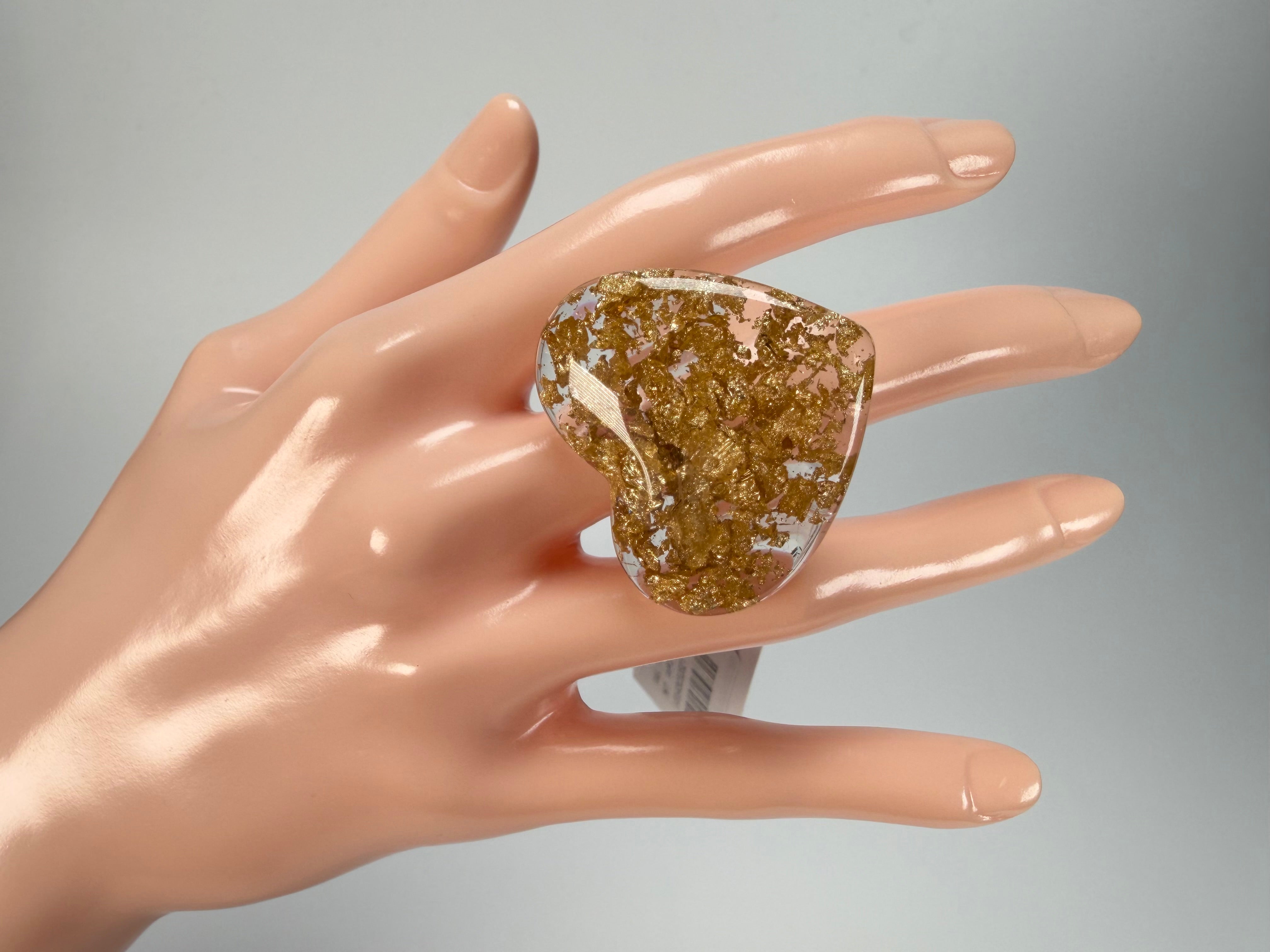Sobral - Metalique "Mini Ariadne" Resin Ring ( 005543 ) - Size UK W / US 11