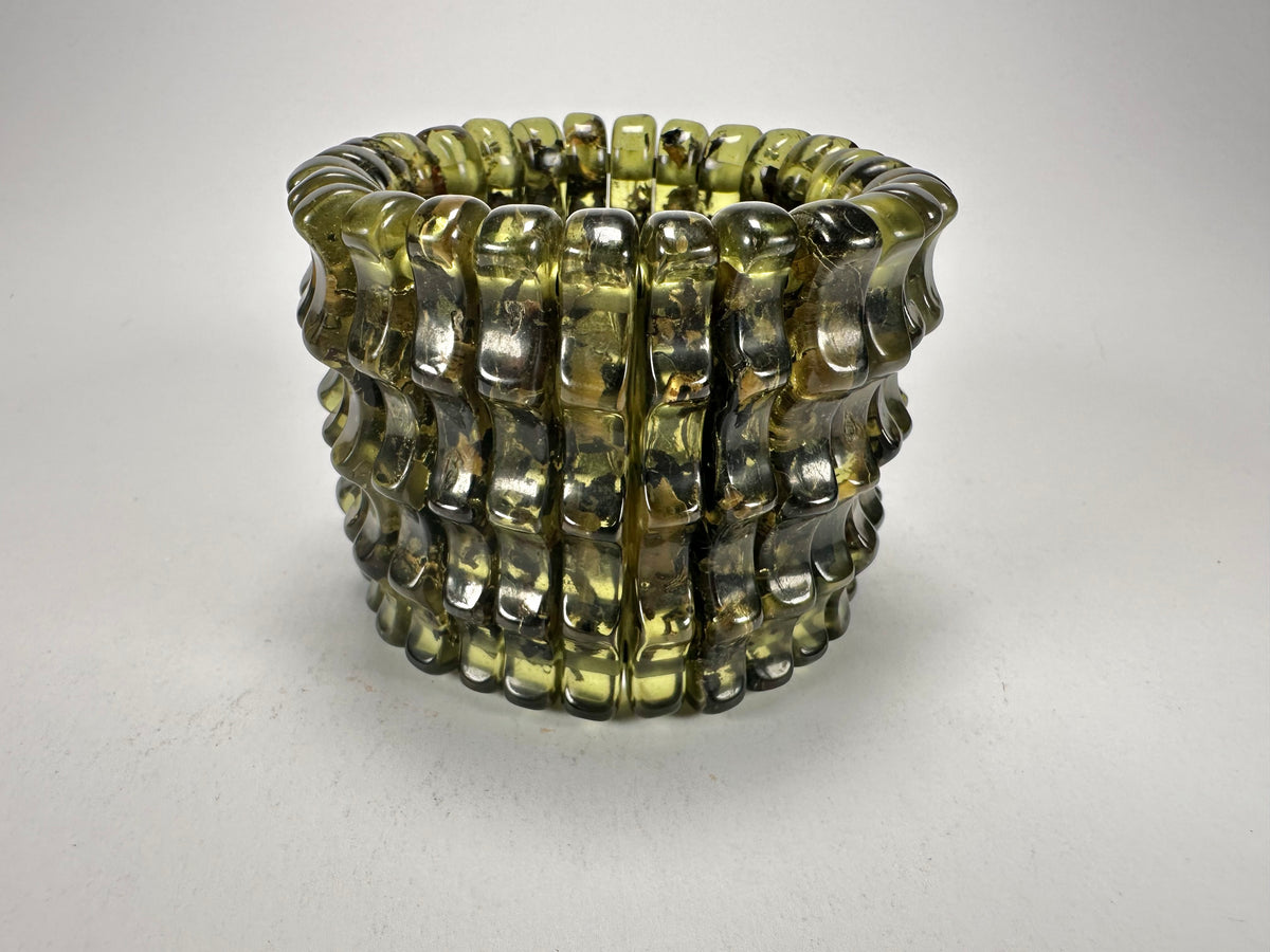 Sobral - "Swamp" Studio Creation Elasticated Resin Bracelet ( 000000 )