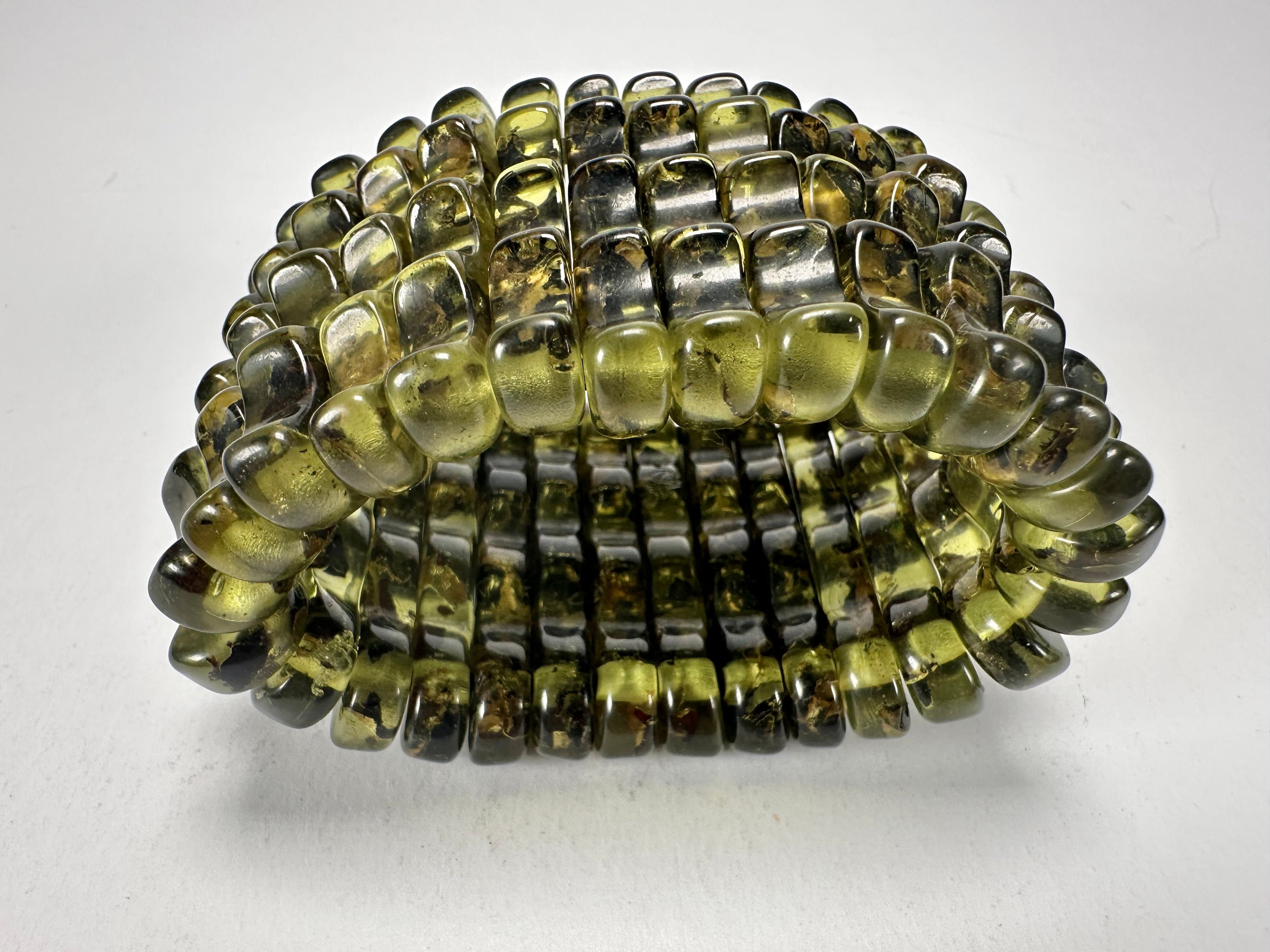 Sobral - "Swamp" Studio Creation Elasticated Resin Bracelet ( 000000 )