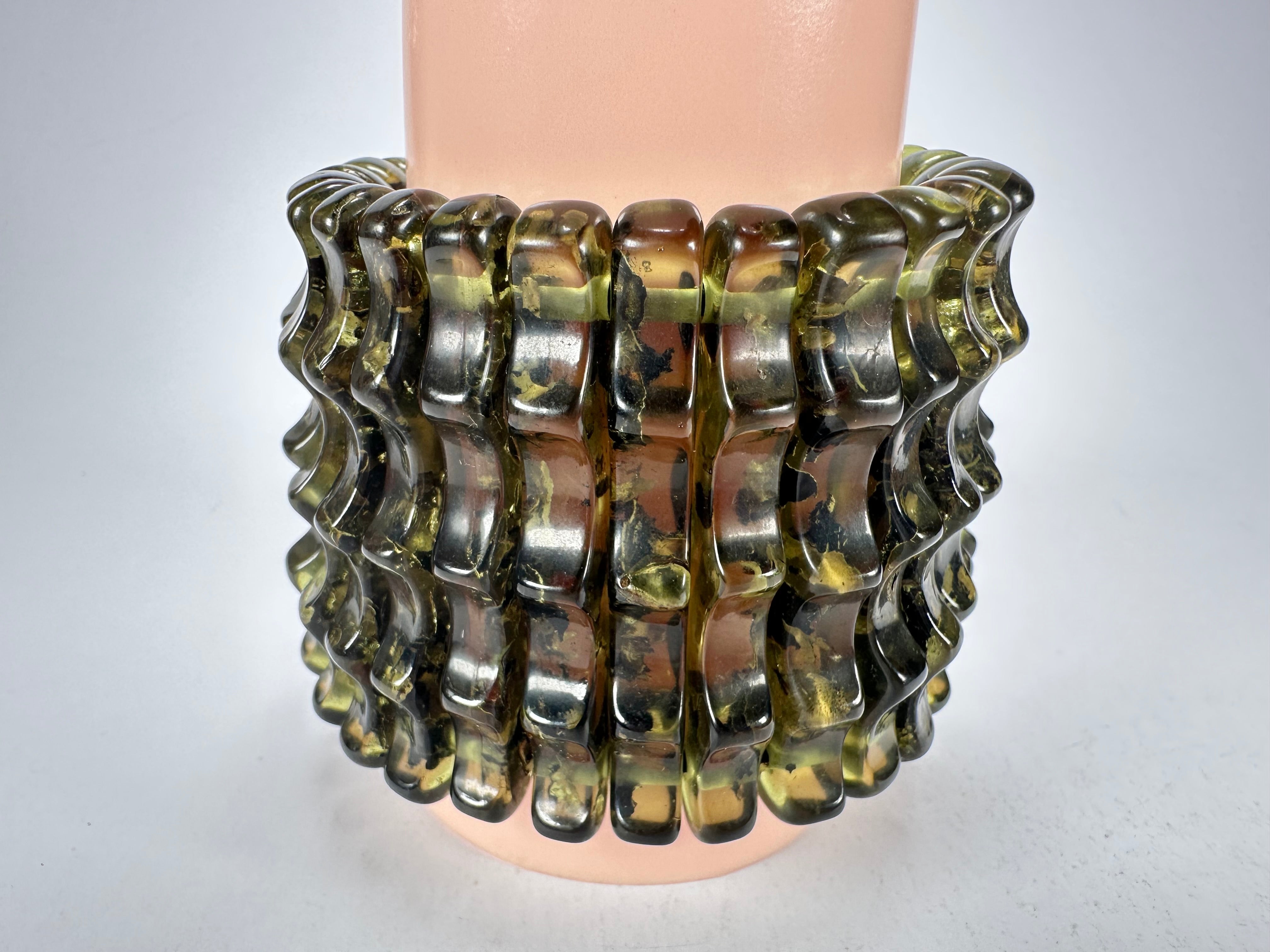 Sobral - "Swamp" Studio Creation Elasticated Resin Bracelet ( 000000 )