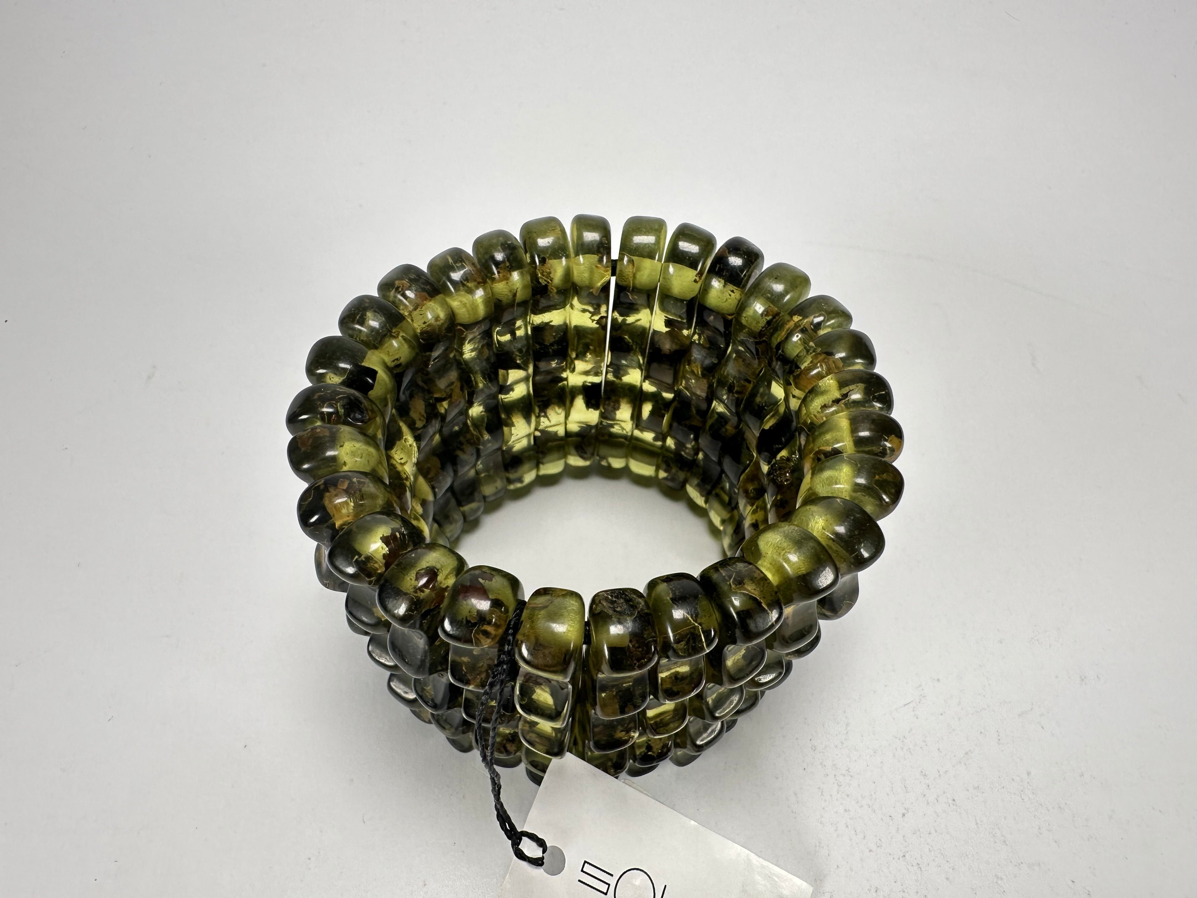 Sobral - "Swamp" Studio Creation Elasticated Resin Bracelet ( 000000 )