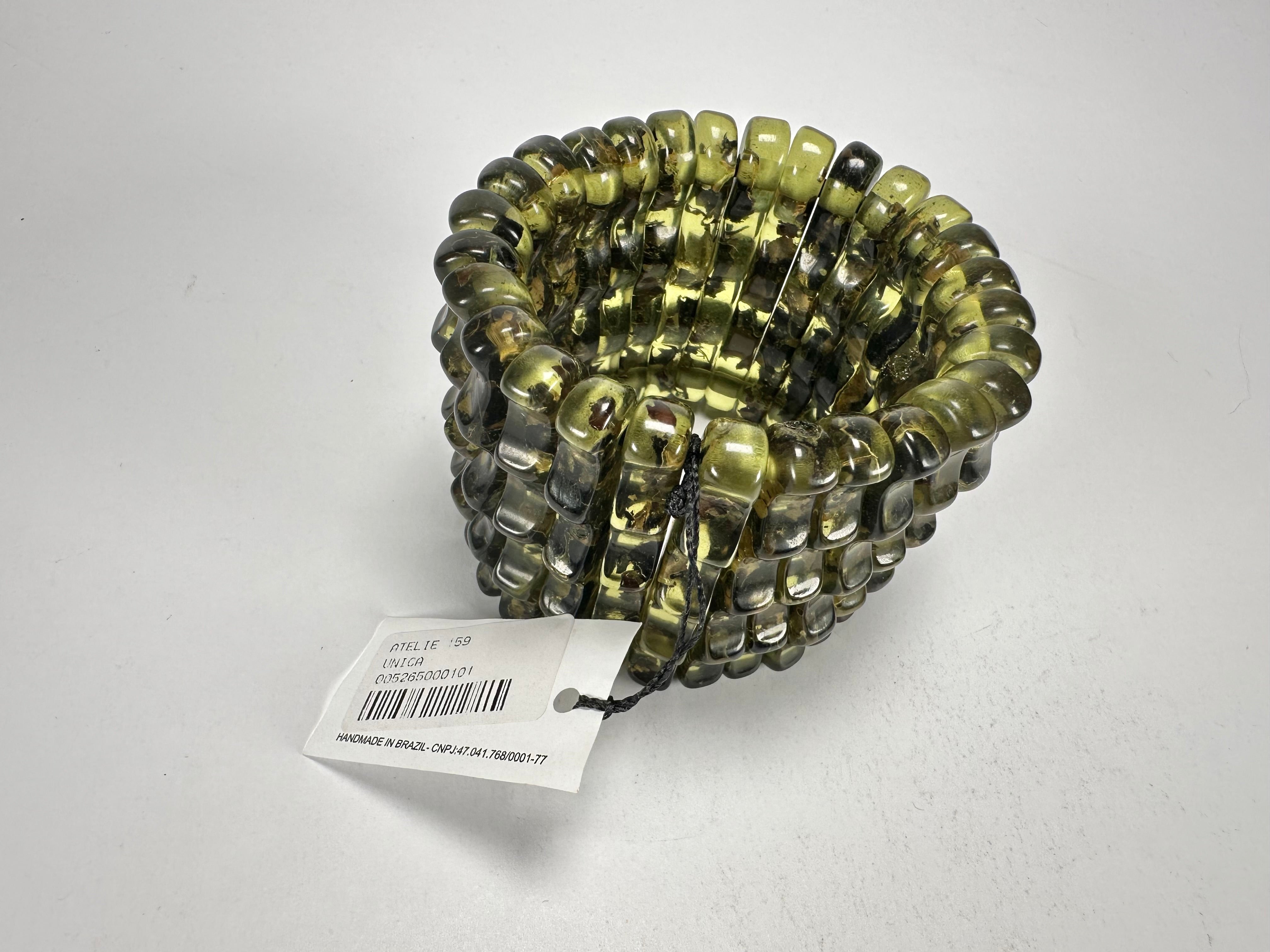 Sobral - "Swamp" Studio Creation Elasticated Resin Bracelet ( 000000 )