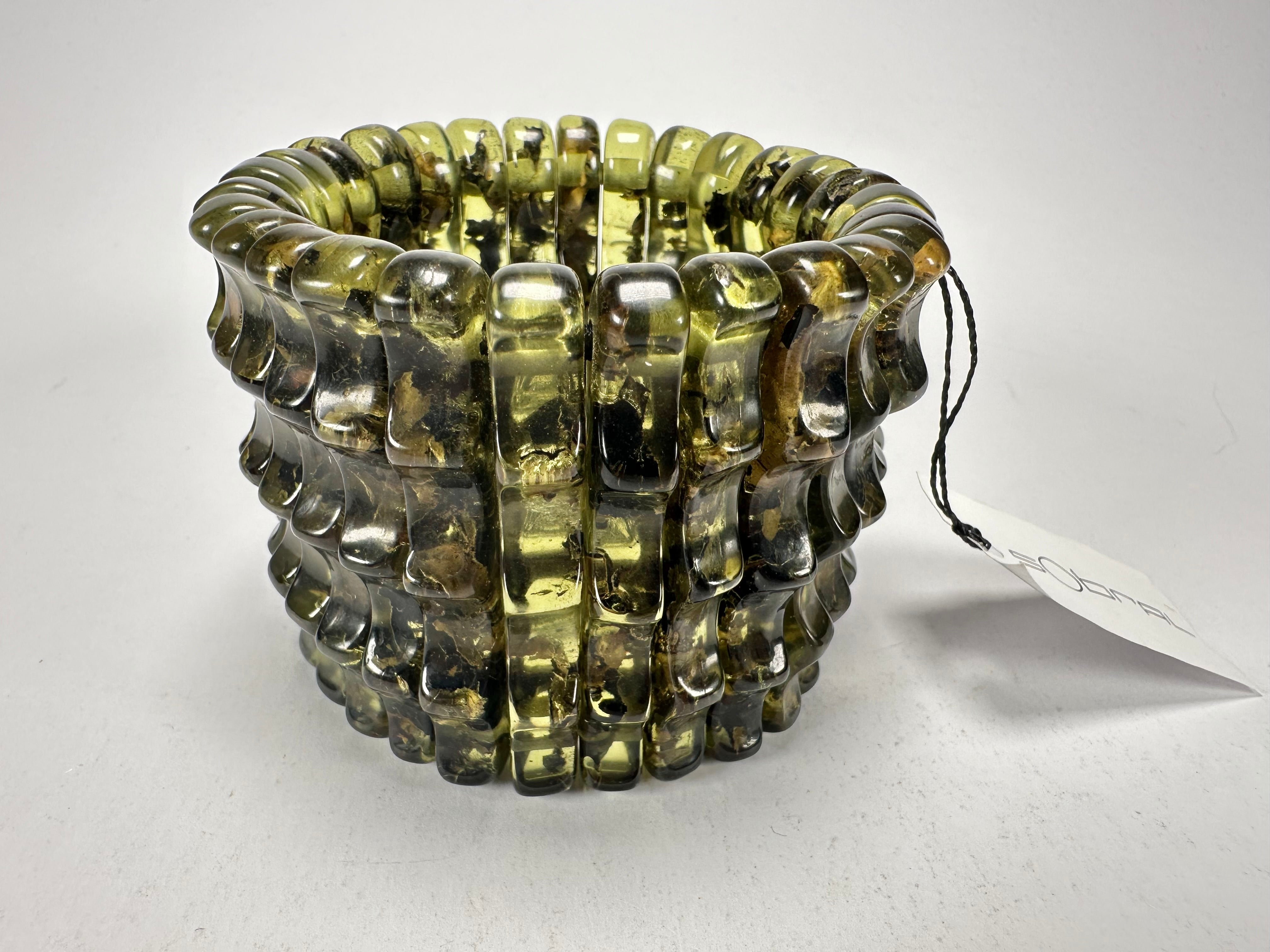 Sobral - "Swamp" Studio Creation Elasticated Resin Bracelet ( 000000 )