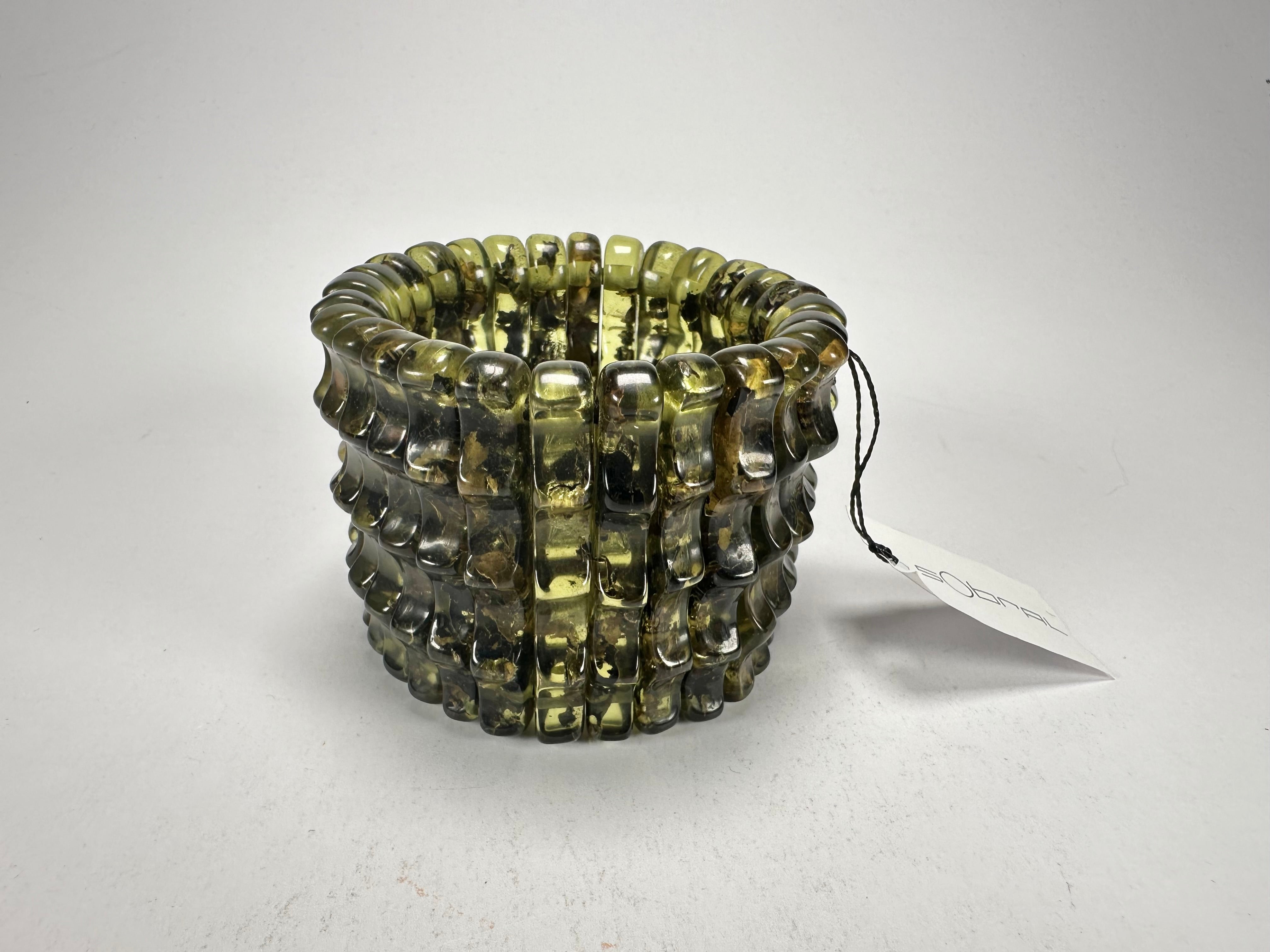 Sobral - "Swamp" Studio Creation Elasticated Resin Bracelet ( 000000 )