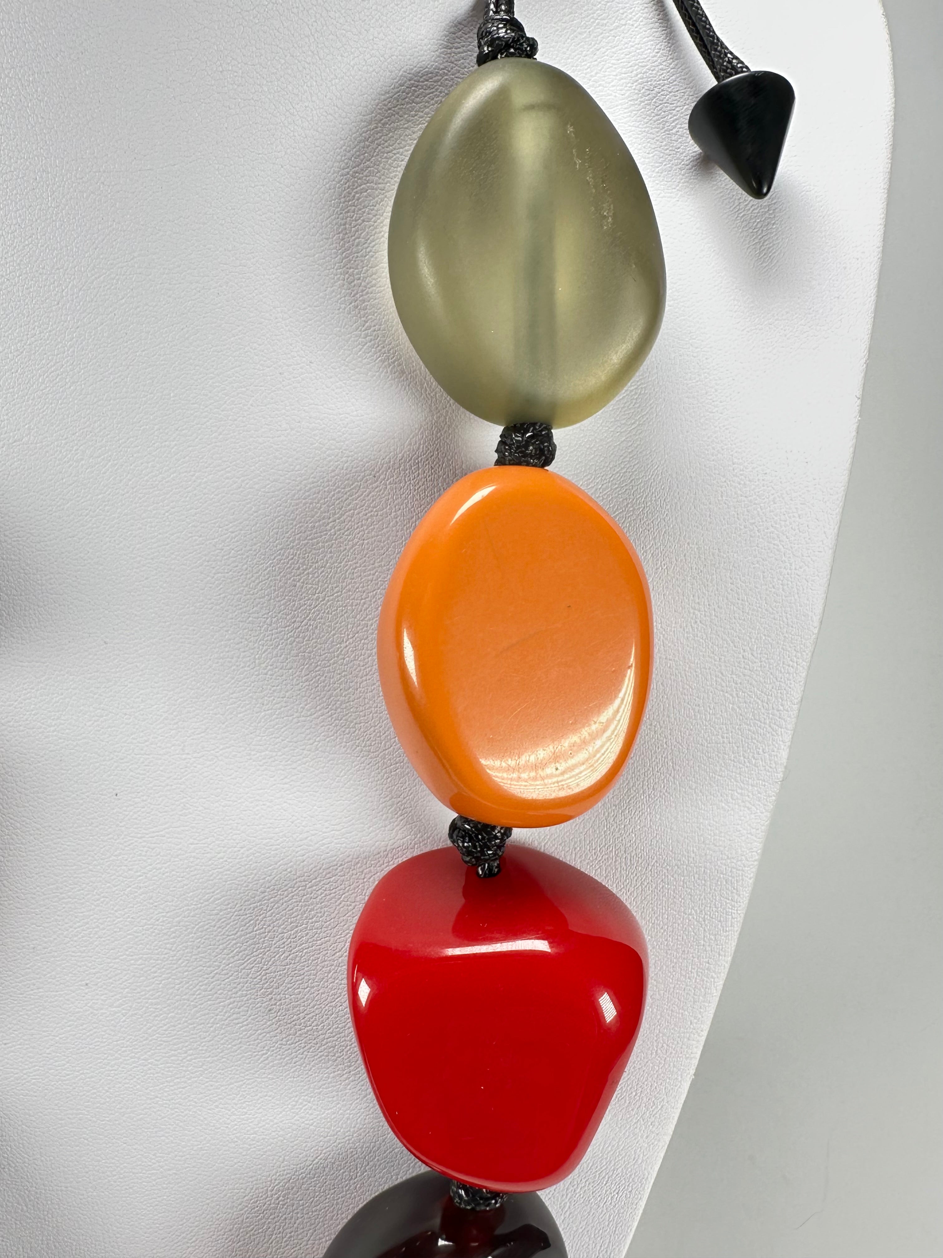 Sobral - Mix Inverno "Cusco" Resin Necklace ( 001072 )