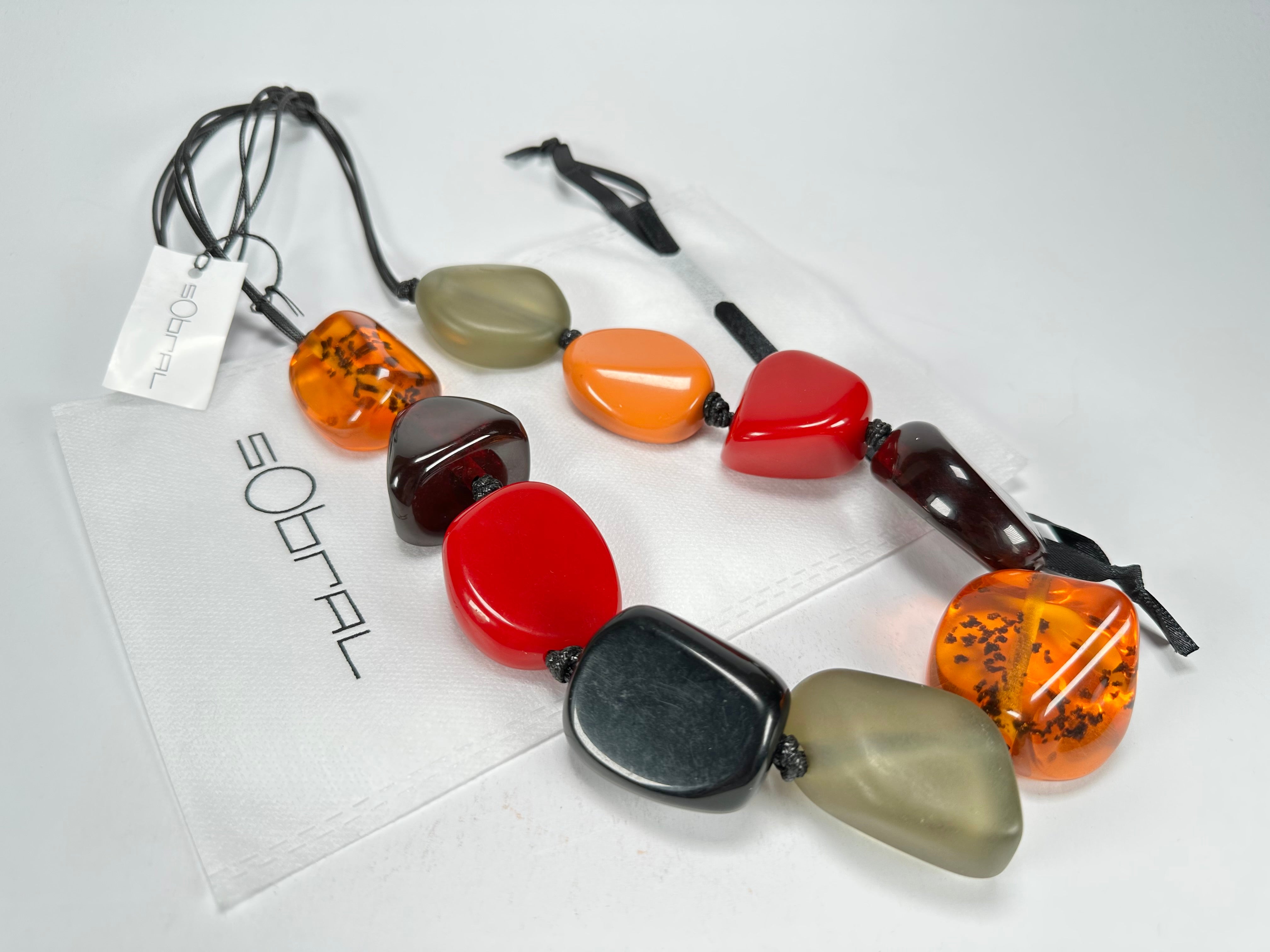 Sobral - Mix Inverno "Cusco" Resin Necklace ( 001072 )