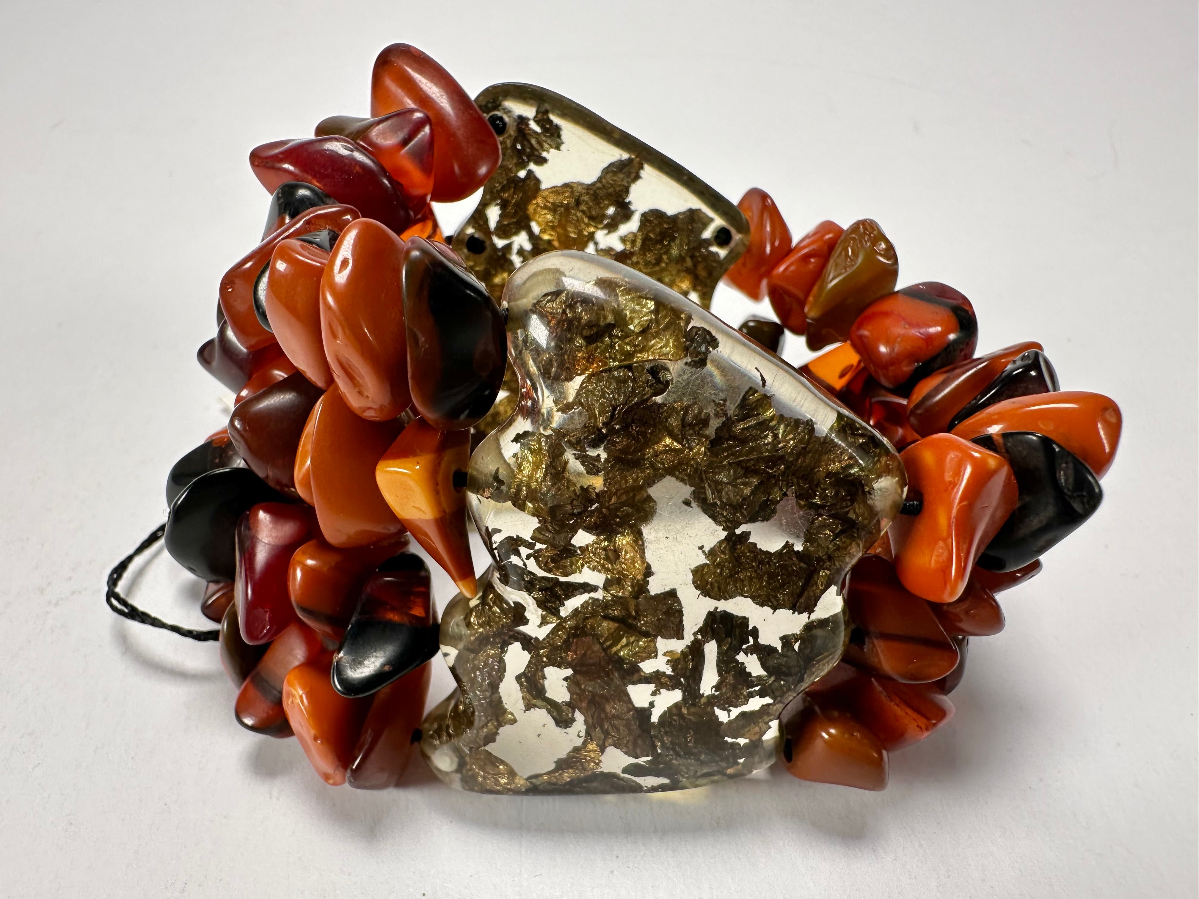Sobral - Small Stone "Ilana" Elasticated Resin Bracelet ( 003544 )