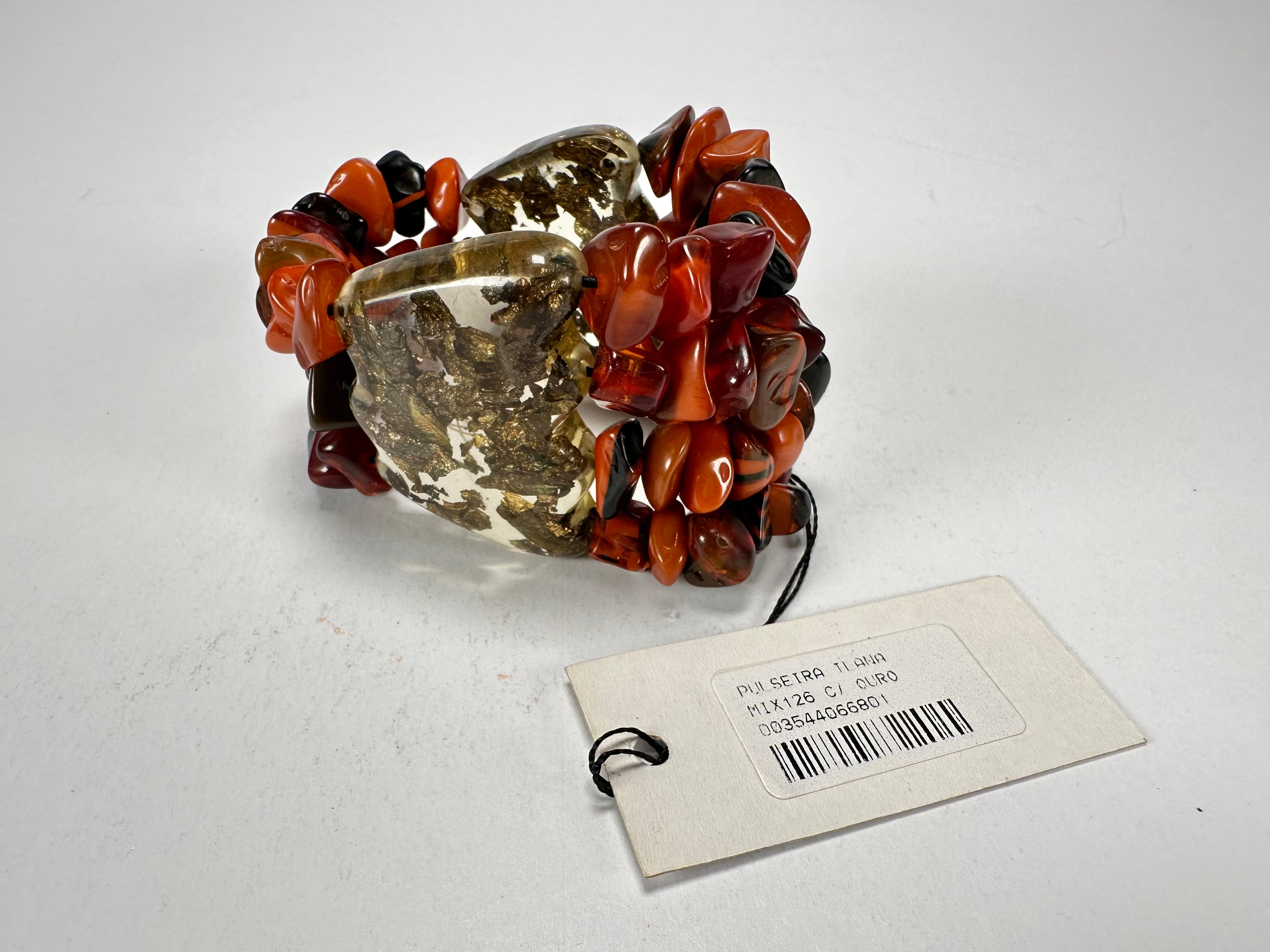 Sobral - Small Stone "Ilana" Elasticated Resin Bracelet ( 003544 )