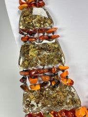 Sobral - Small Stone "Kyara" Multi Strand Resin Necklace ( 003529 )