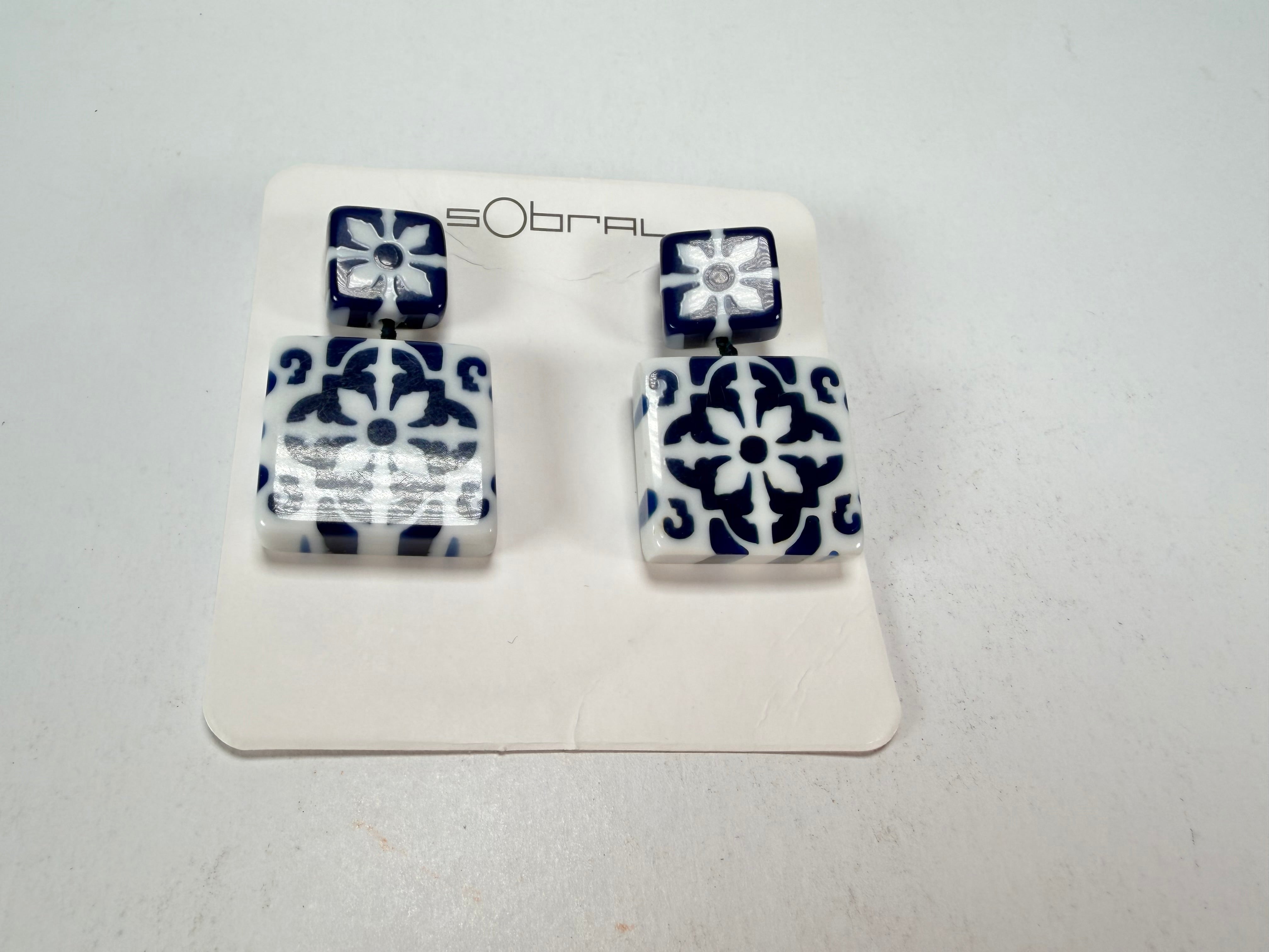 Sobral - Lisboa "Belém " Resin Earrings ( 005474 )