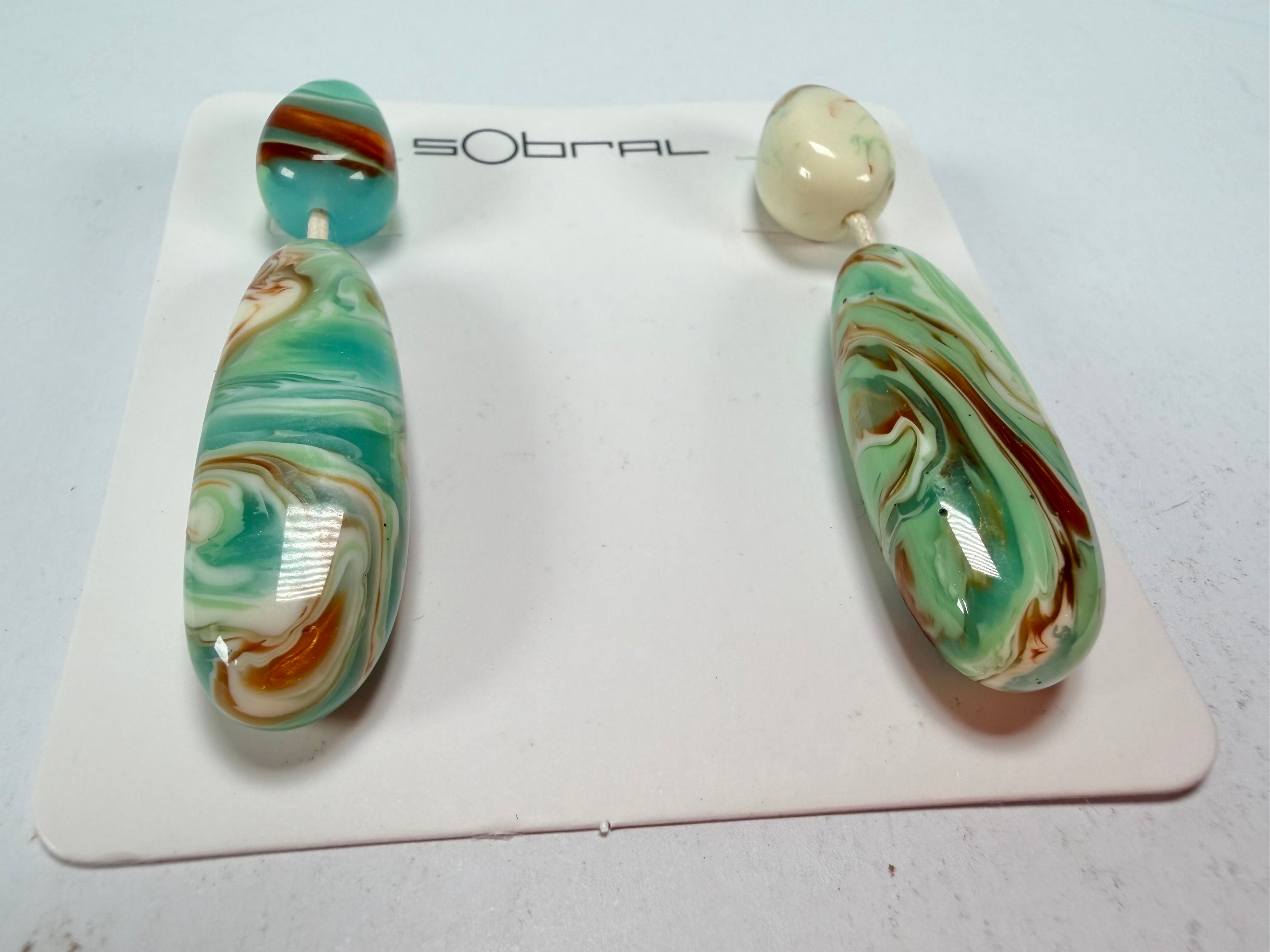 Sobral - Eteria "Caillou" Resin Earrings ( 005427 )