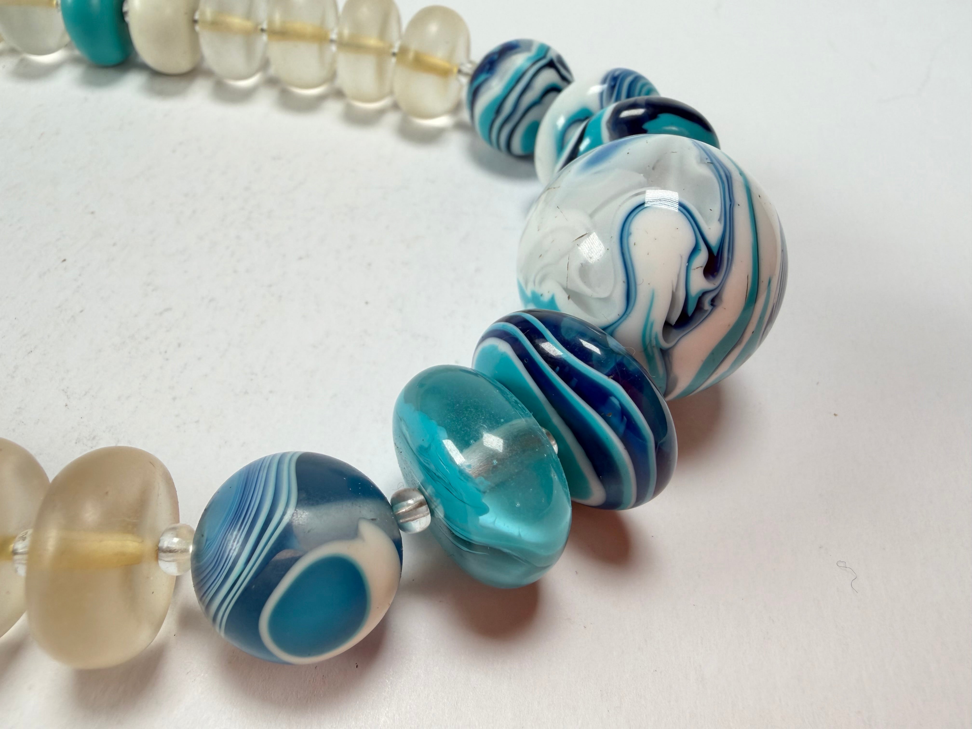 Sobral - Planets "Land & Water" Studio Creation Resin Necklace ( 000000 )