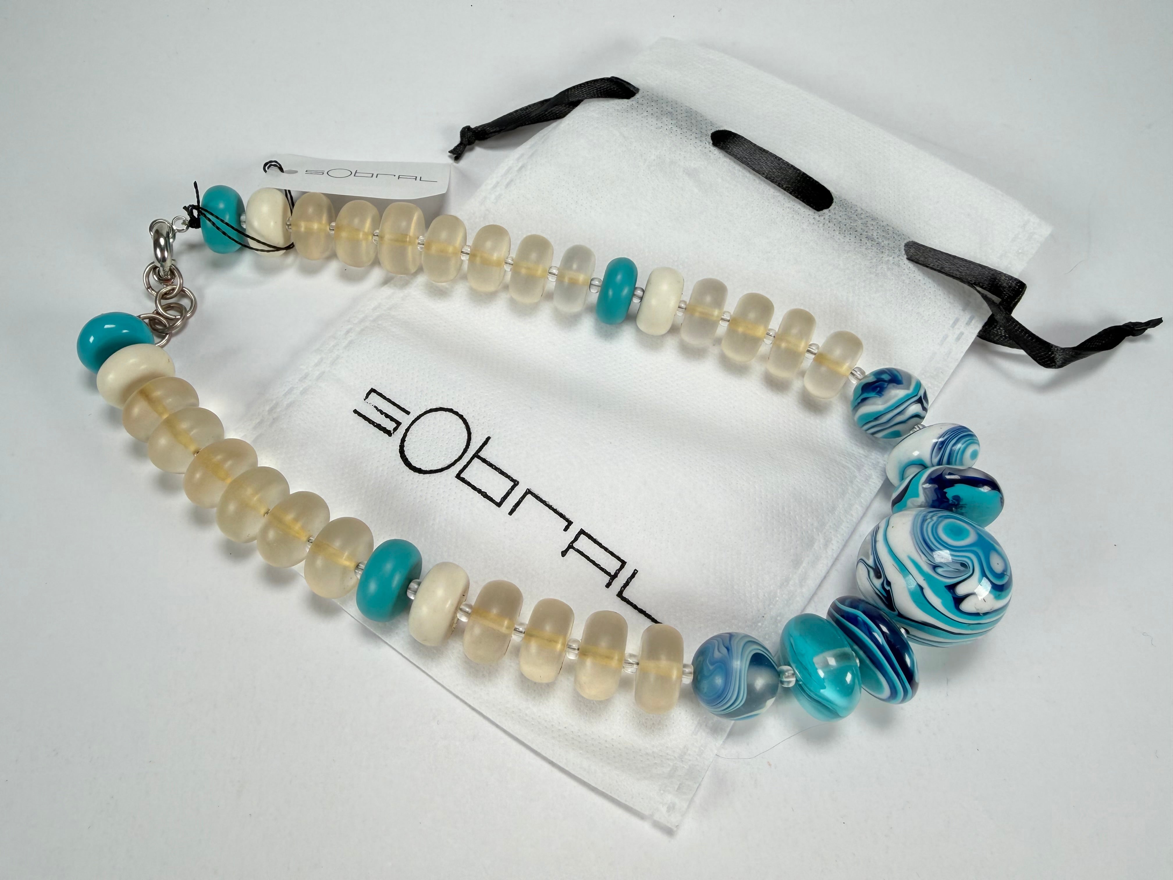 Sobral - Planets "Land & Water" Studio Creation Resin Necklace ( 000000 )