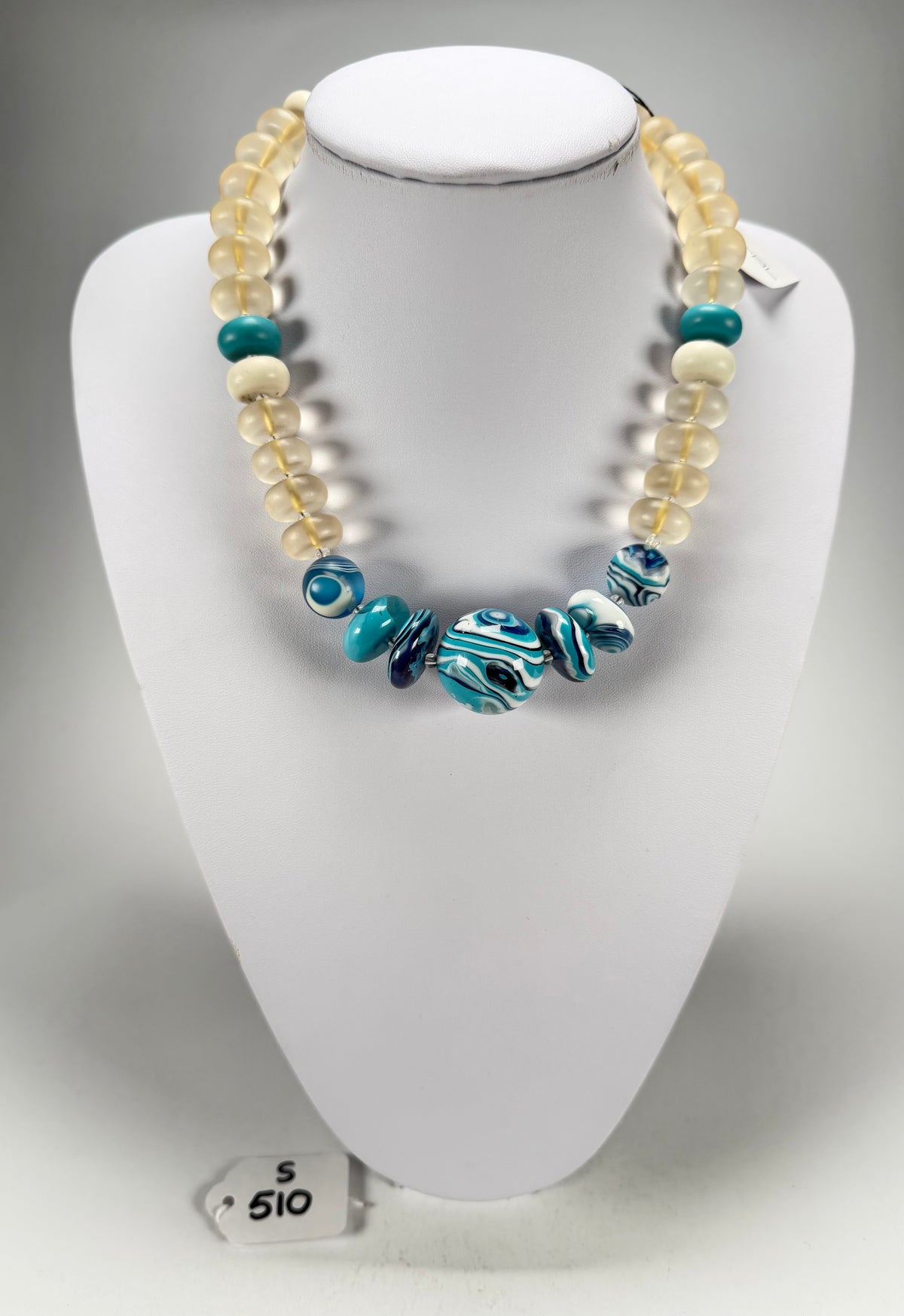 Sobral - Planets "Land & Water" Studio Creation Resin Necklace ( 000000 )