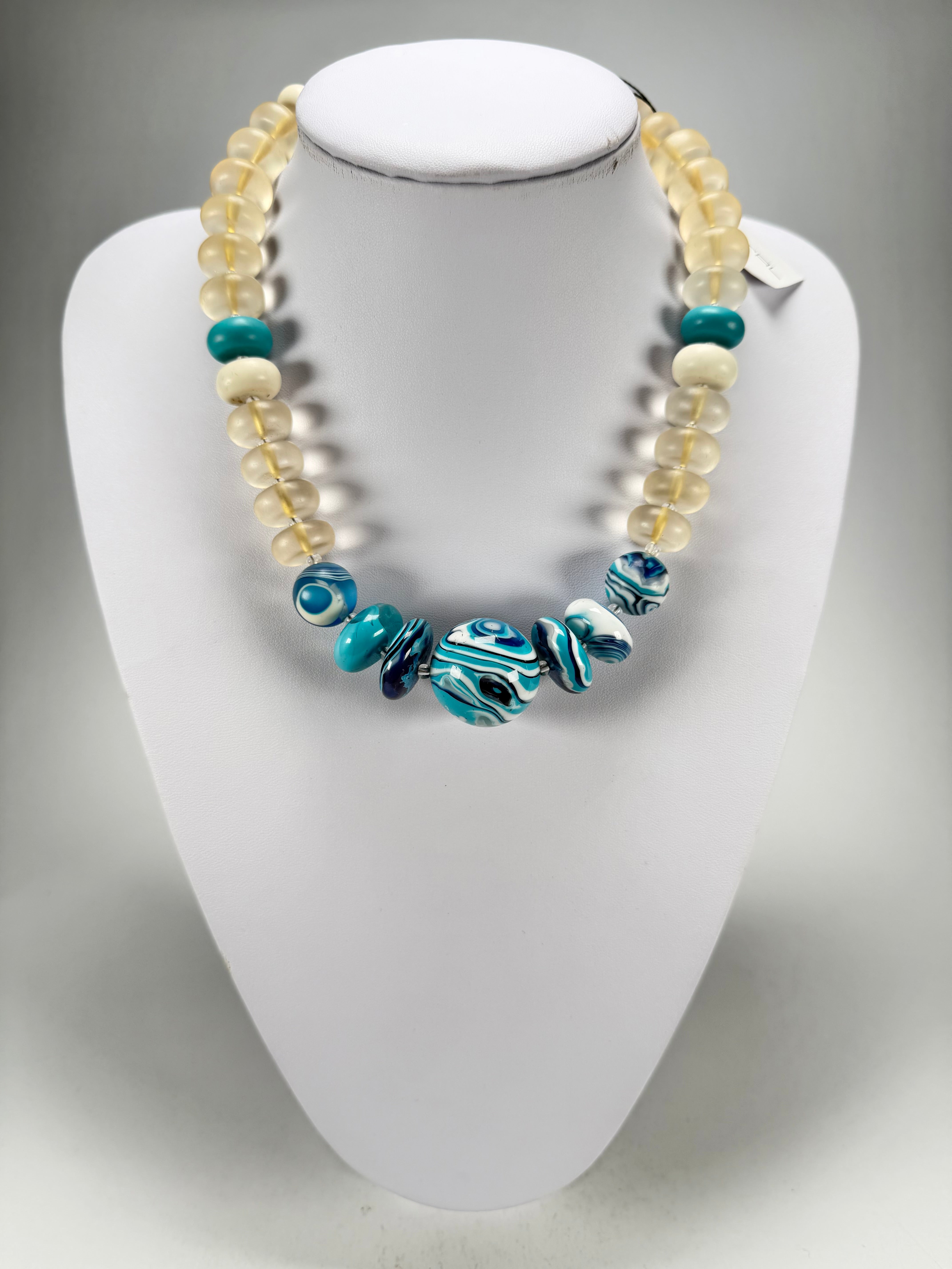 Sobral - Planets "Land & Water" Studio Creation Resin Necklace ( 000000 )